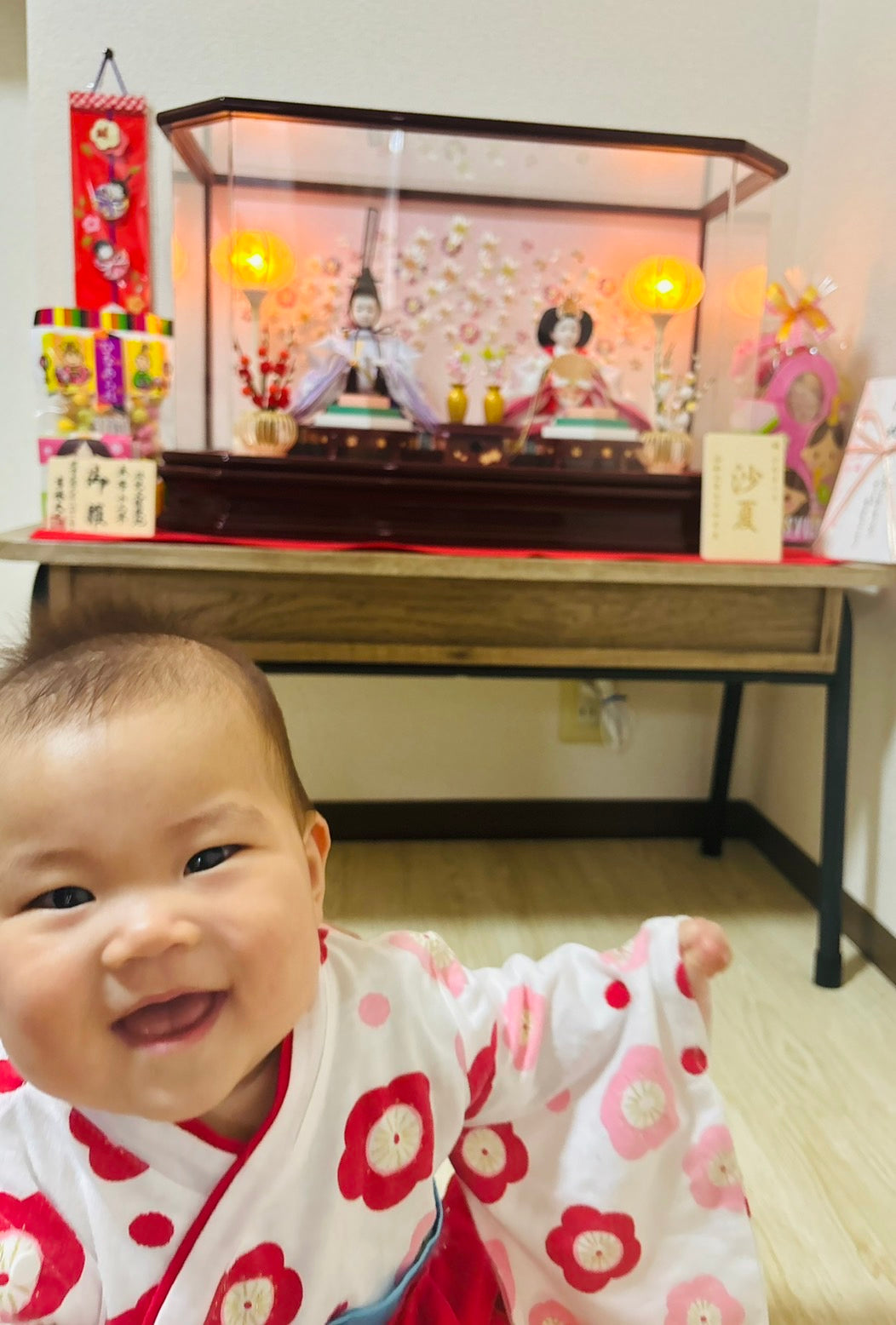 「0歳の娘のためのお雛様」