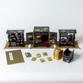 高級溜塗 雪牡丹桜3点セット 百人一首かるた 35号