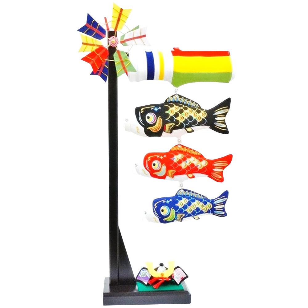 ちりめん鯉飾 69cm A 兜付