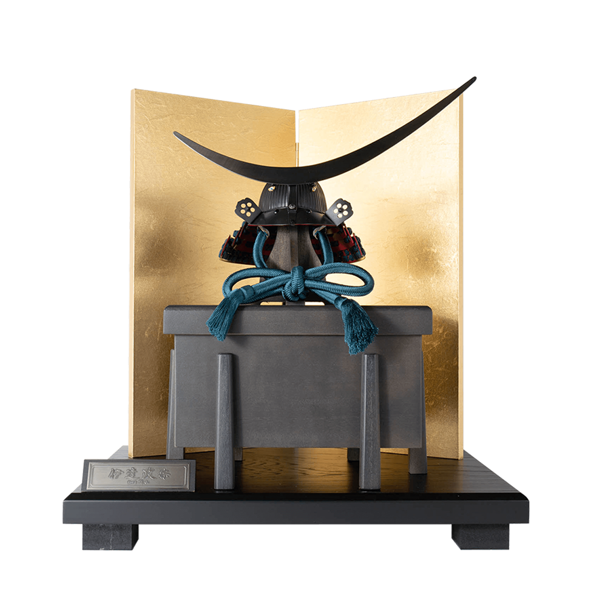 五月人形 漆黒兜飾り 三分の一 雄山作 伊達政宗