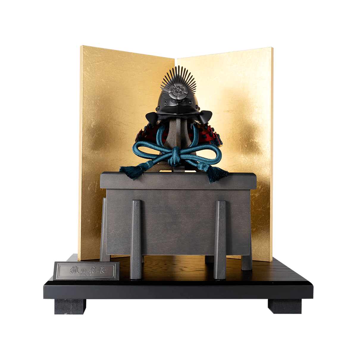 五月人形 漆黒兜飾り 三分の一 雄山作 織田信長