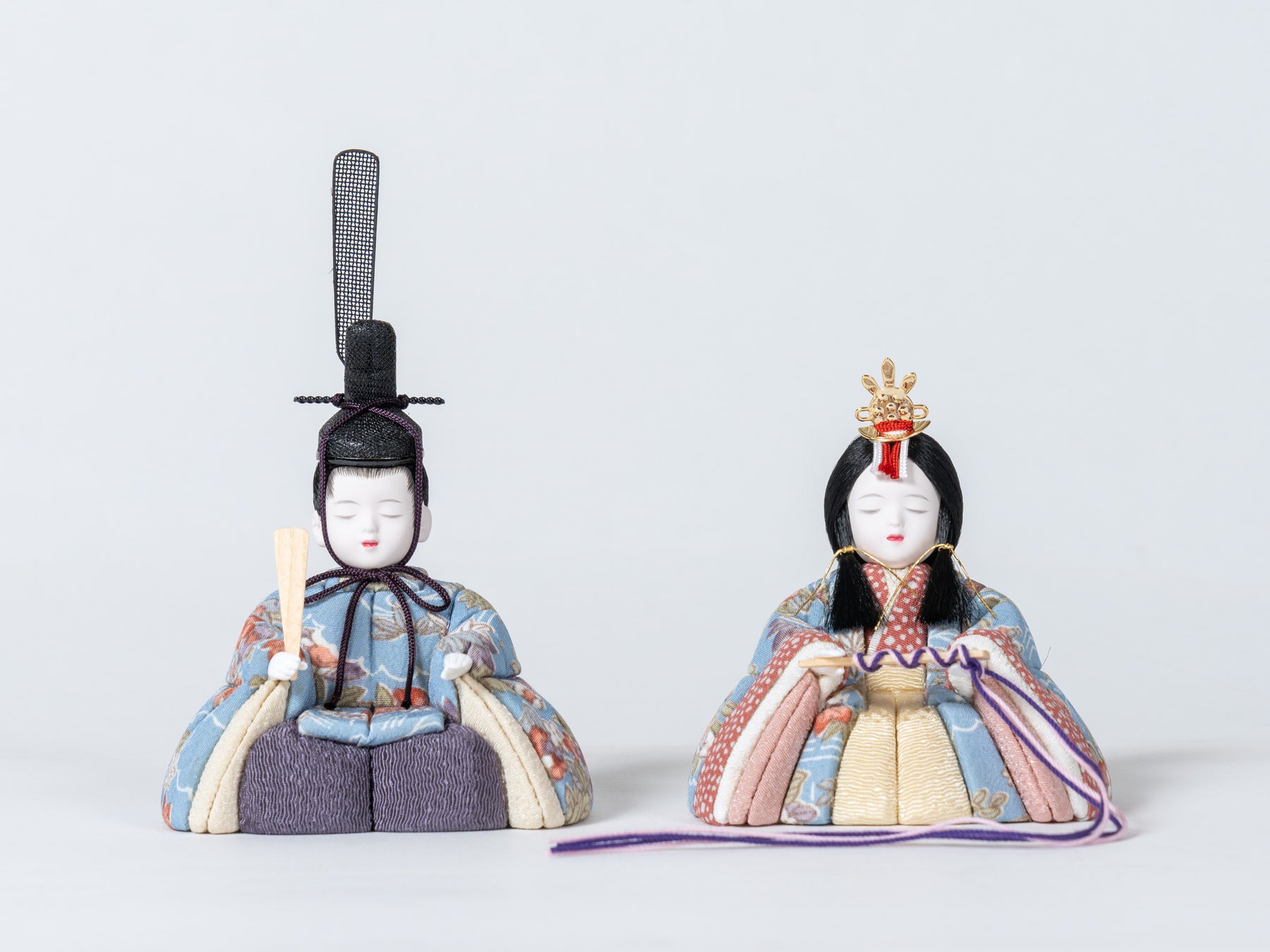 雛人形 瑠花平飾り 一秀 水色