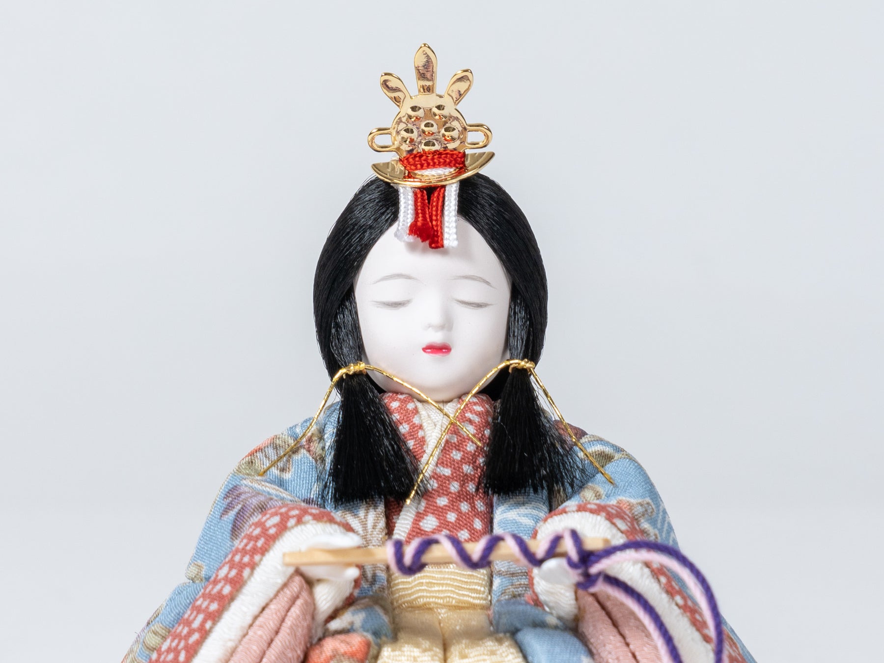 雛人形 瑠花平飾り 一秀 水色