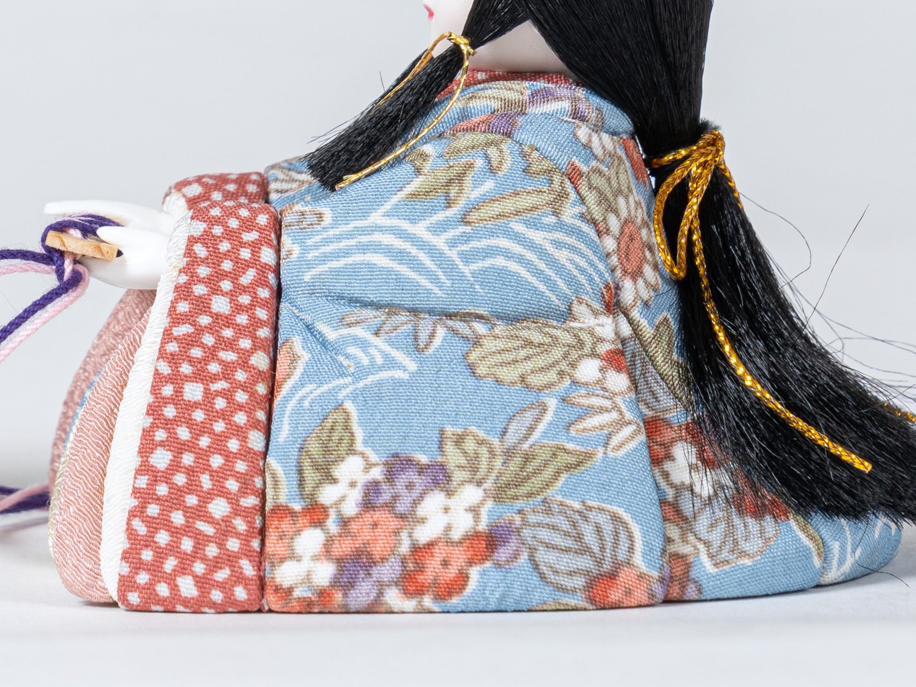 雛人形 瑠花平飾り 一秀 水色