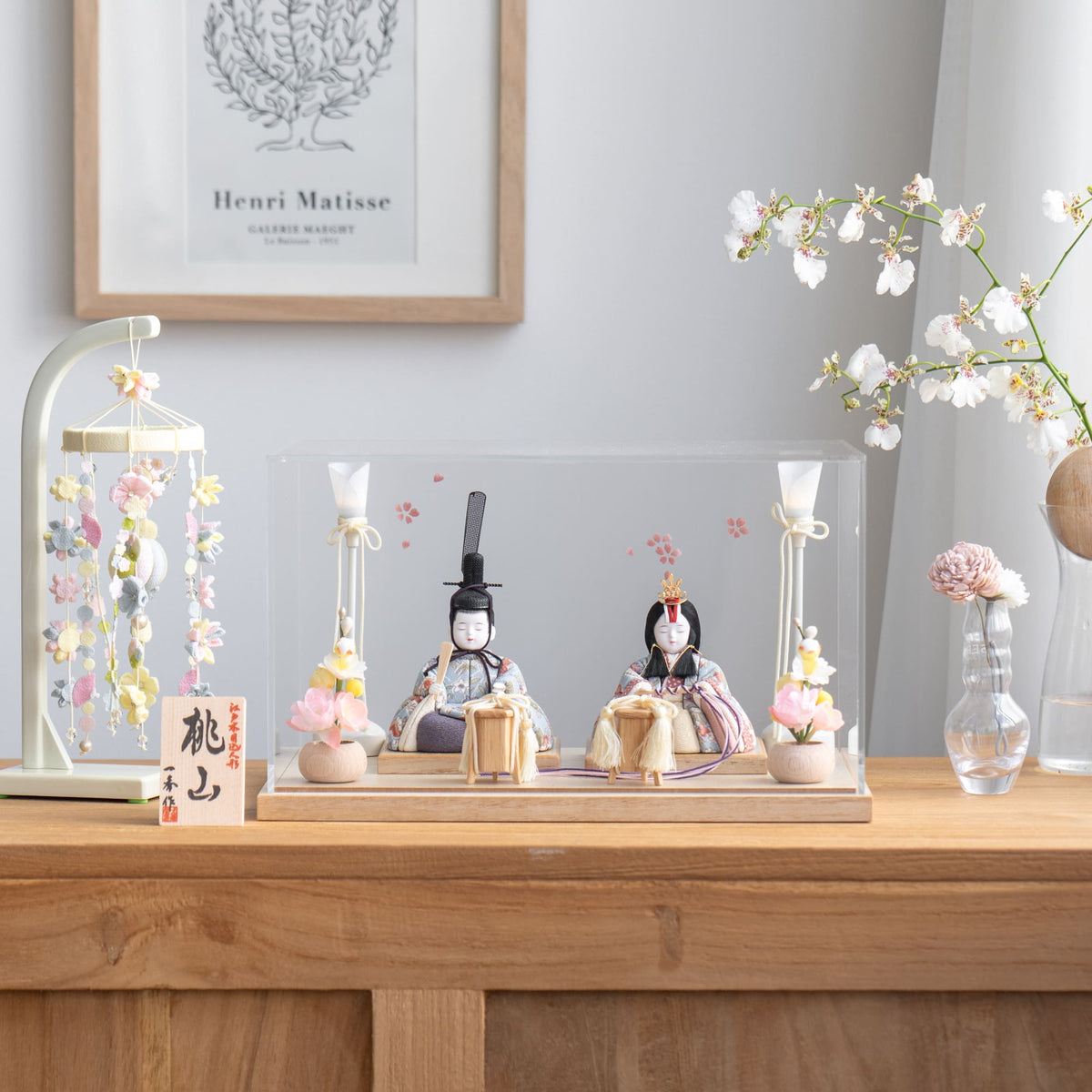 雛人形 心(ここ) 人形ケースS 白木 一秀 0F