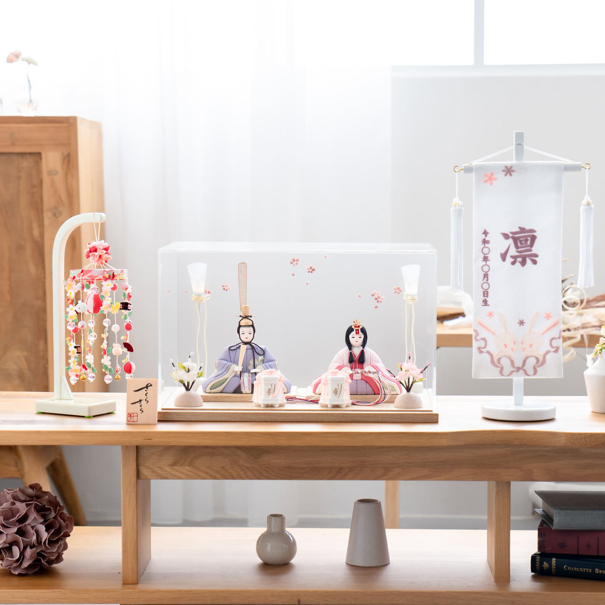 雛人形 心(ここ) 人形ケース 白木 一秀 C128