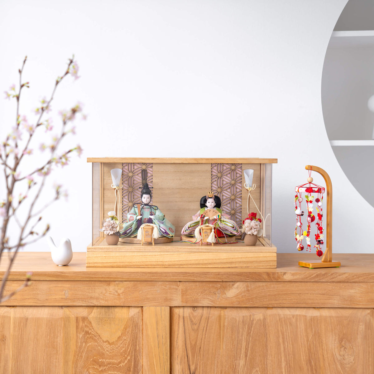 雛人形 和彩 人形ケース 白木 吉藤SH