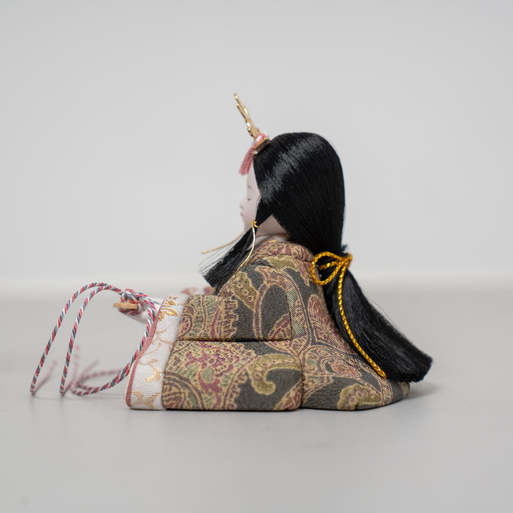 雛人形 こひな収納飾り 竹千筋細工花つまみ 一秀