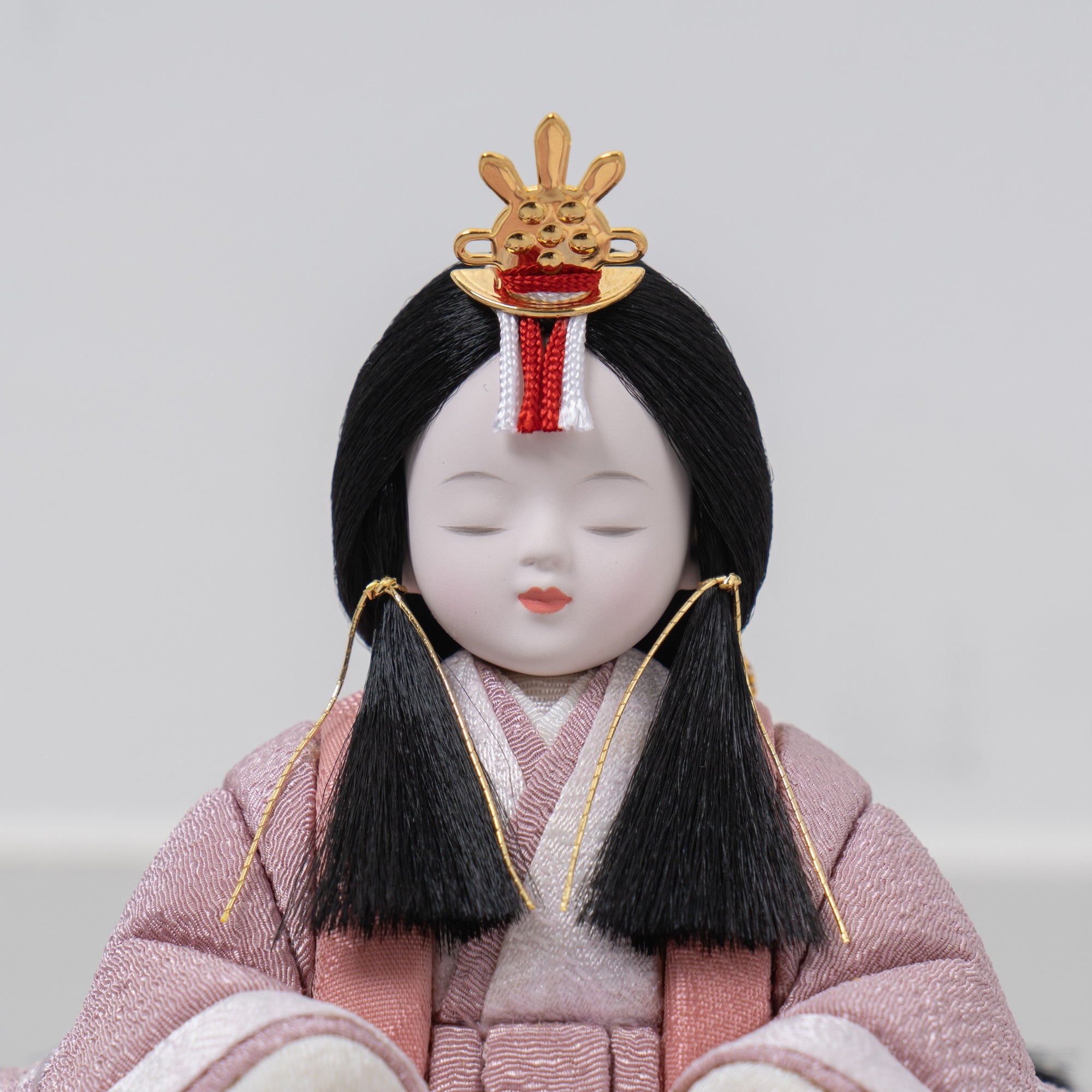 雛人形 紬 人形ケース ミントブルー 一秀 C118-8