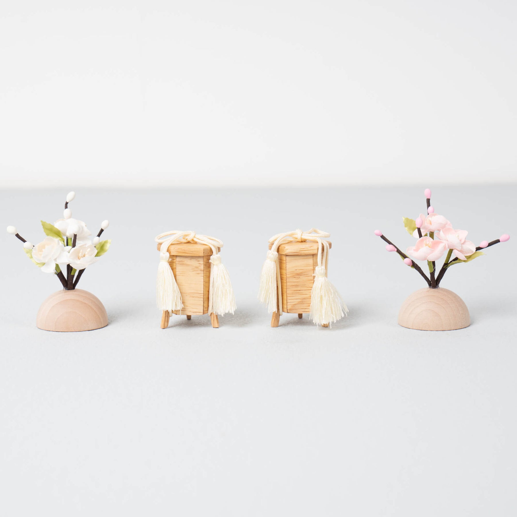 雛人形 紬 人形ケース オーク 一秀