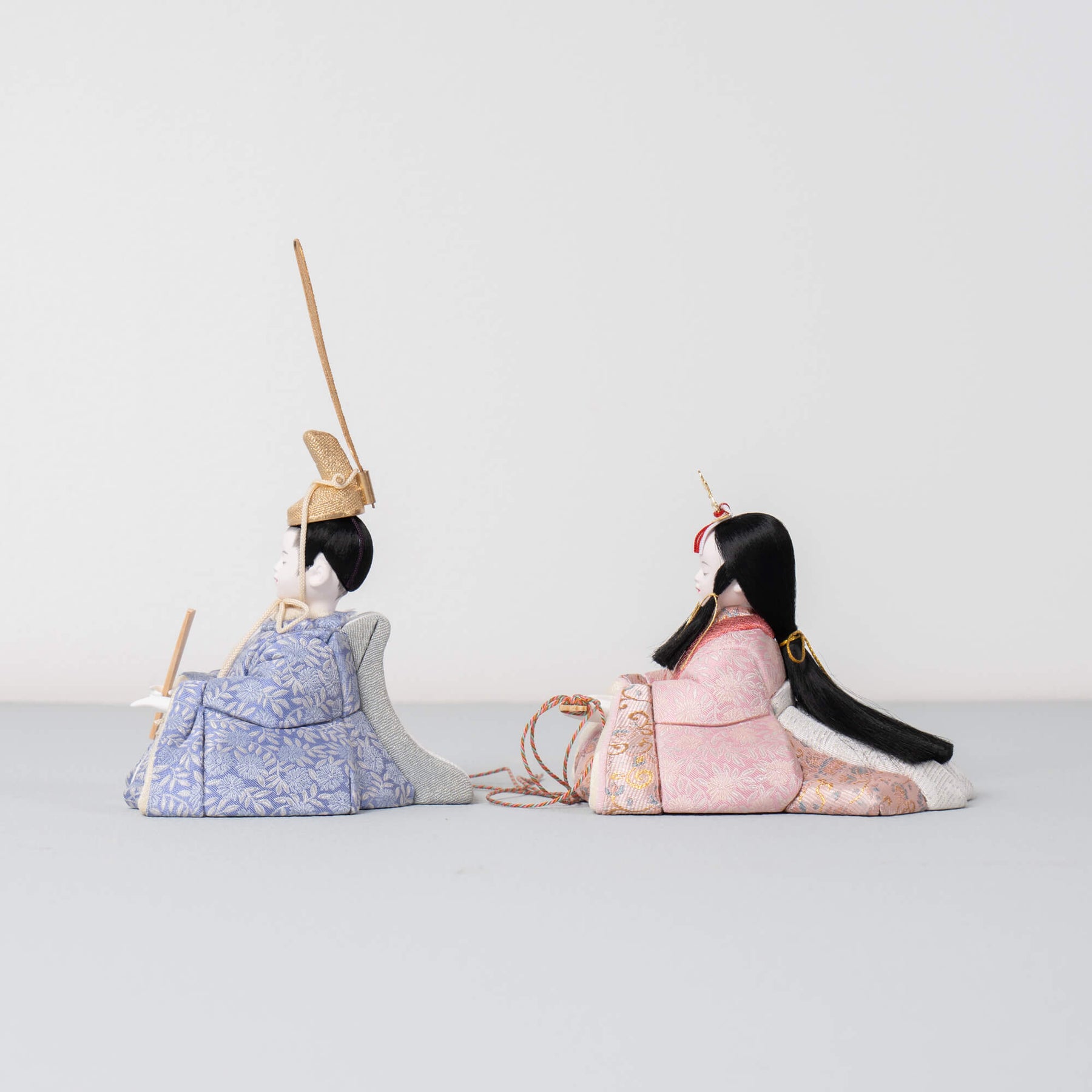 雛人形 紬 人形ケース オーク 一秀