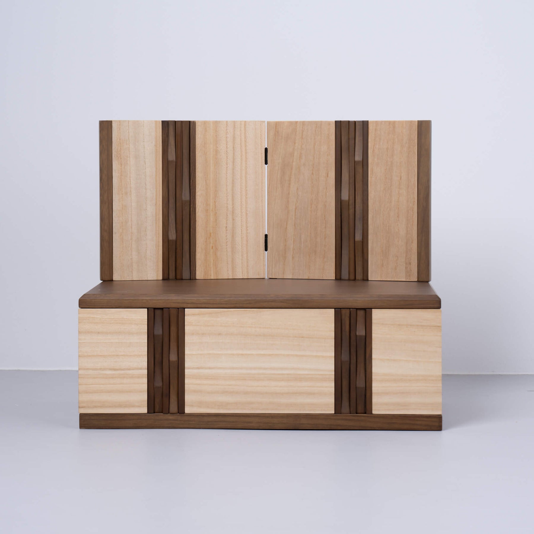 雛人形 琴 収納飾り ブラウン 吉藤作18