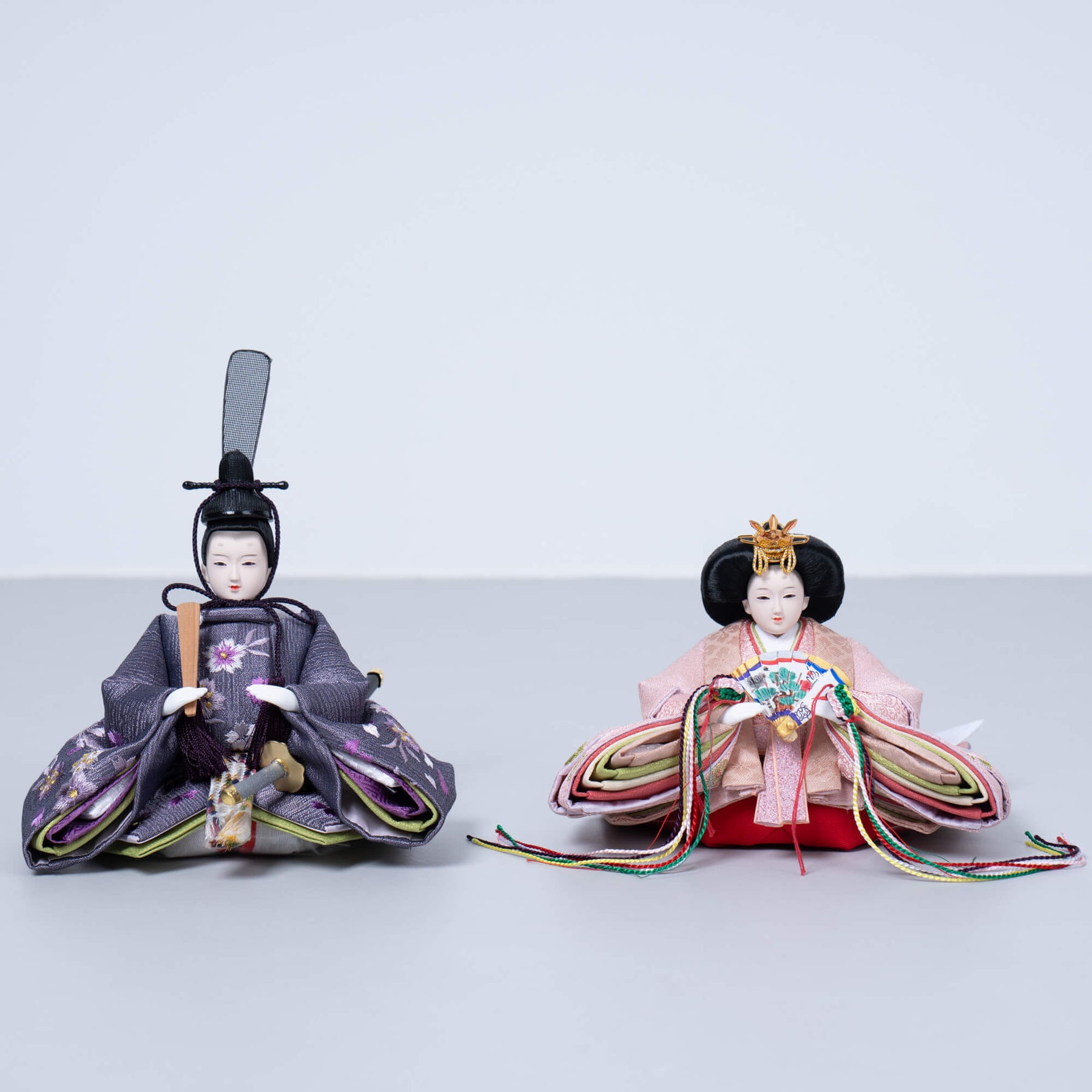 雛人形 琴 収納飾り ブラウン 吉藤作18