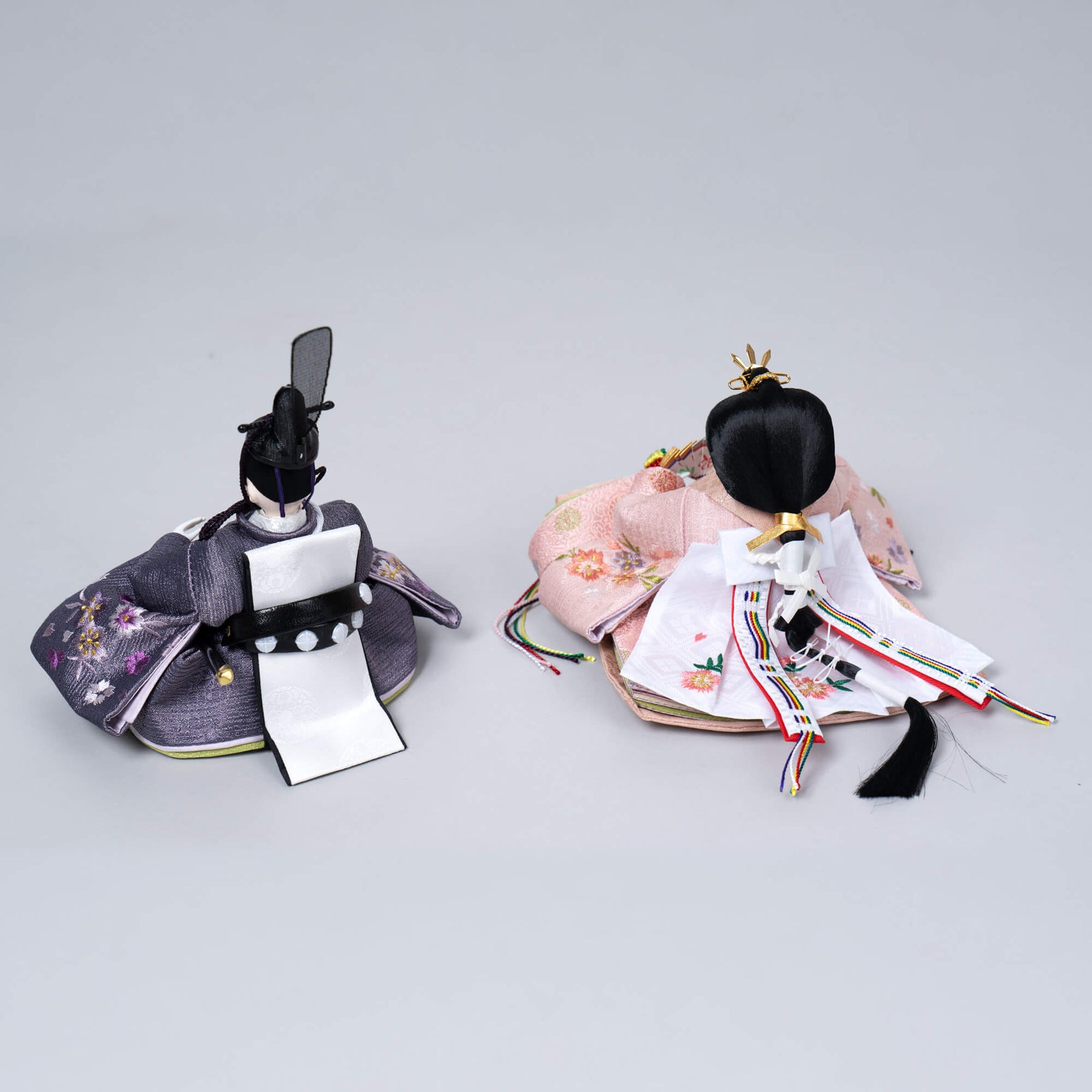 雛人形 琴 収納飾り ブラウン 吉藤作18