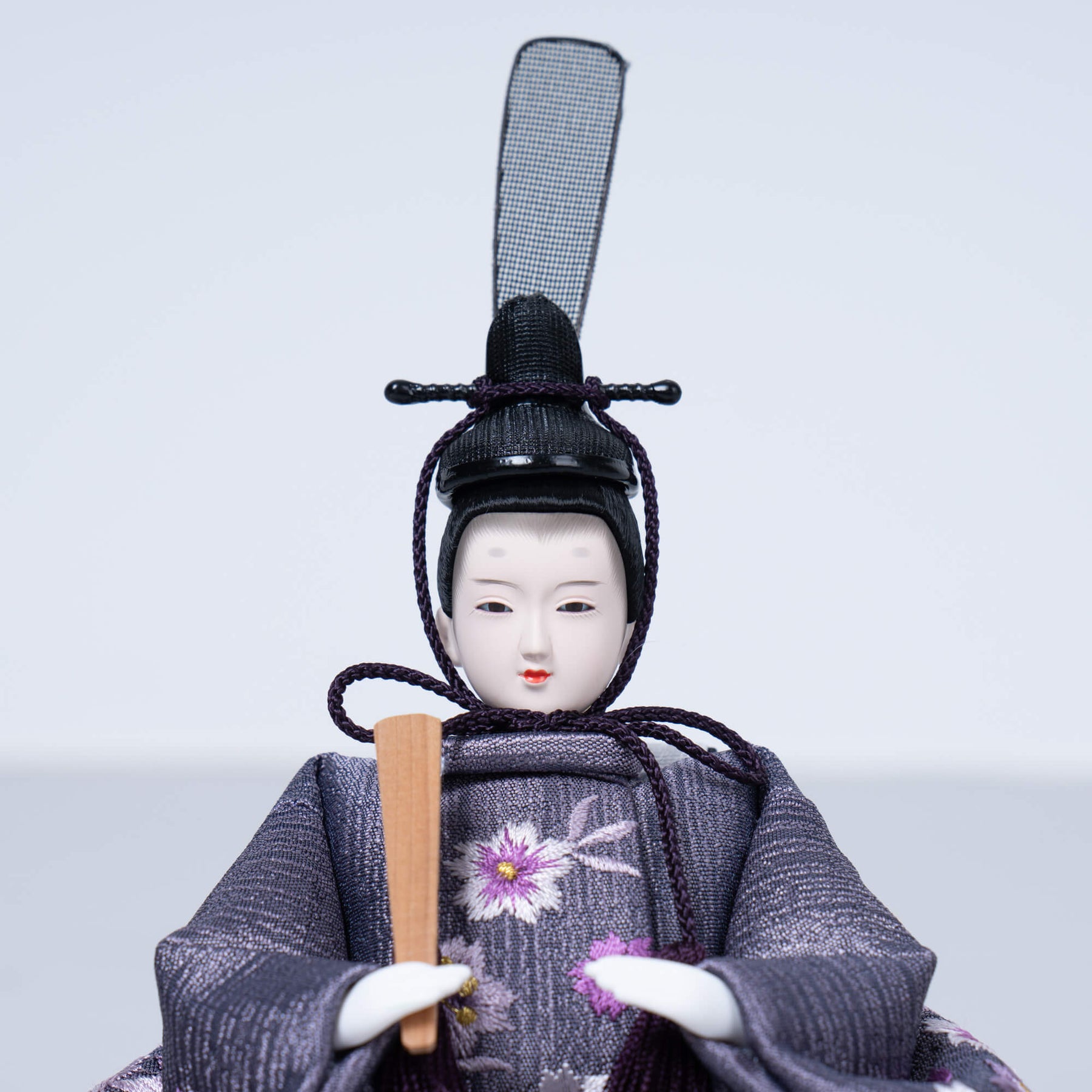 雛人形 琴 収納飾り ブラウン 吉藤作18