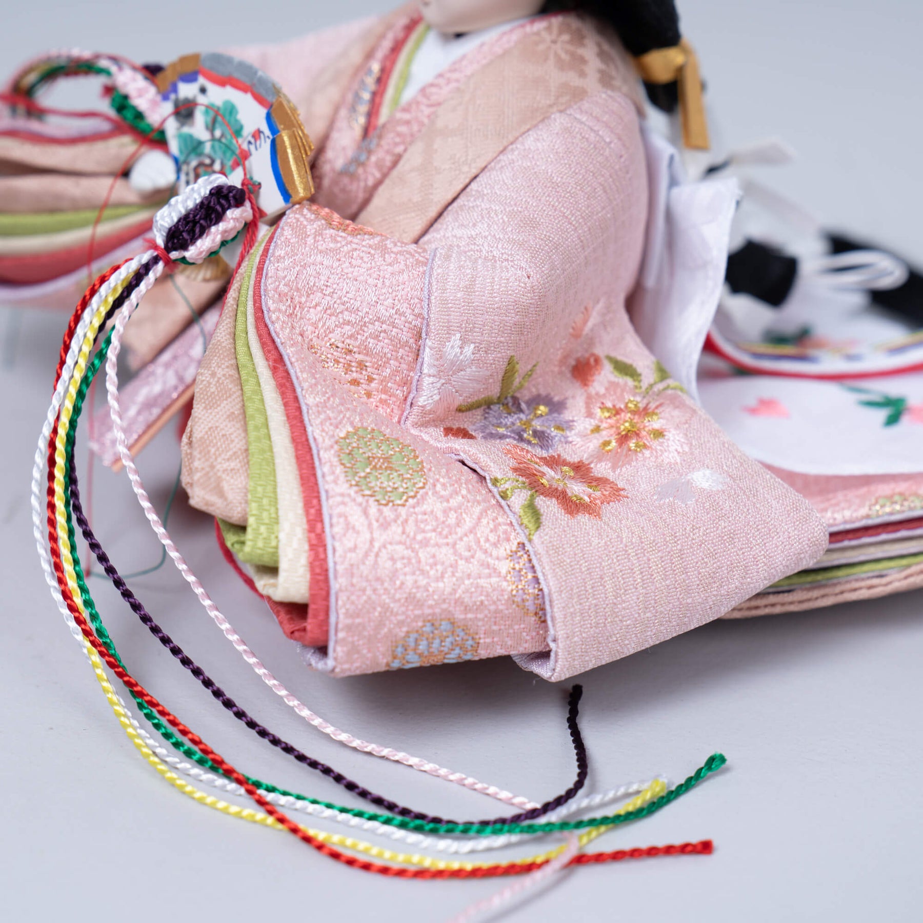 雛人形 琴 収納飾り ブラウン 吉藤作18