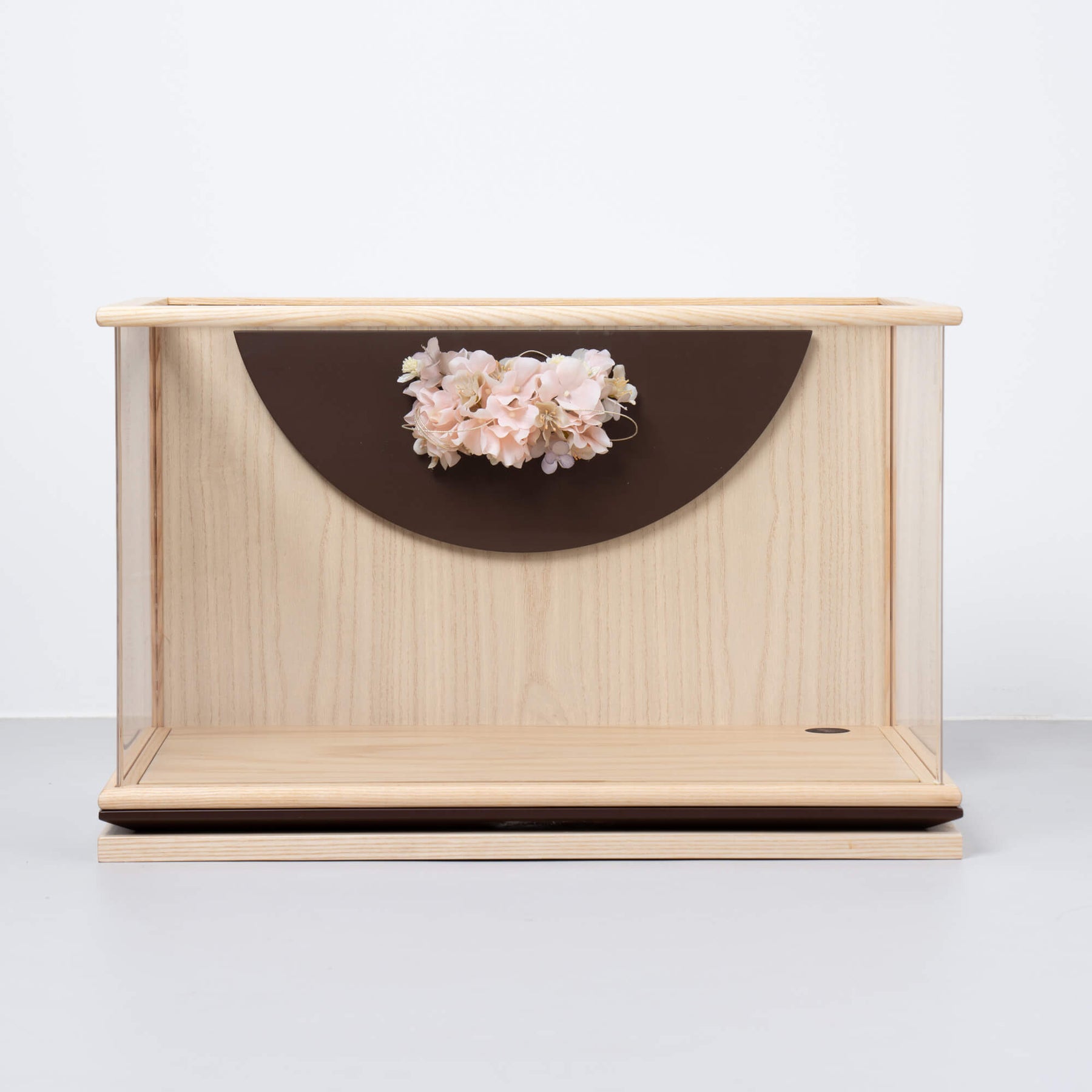 雛人形 花詩 人形ケース 吉徳大光 紫ピンク刺繍