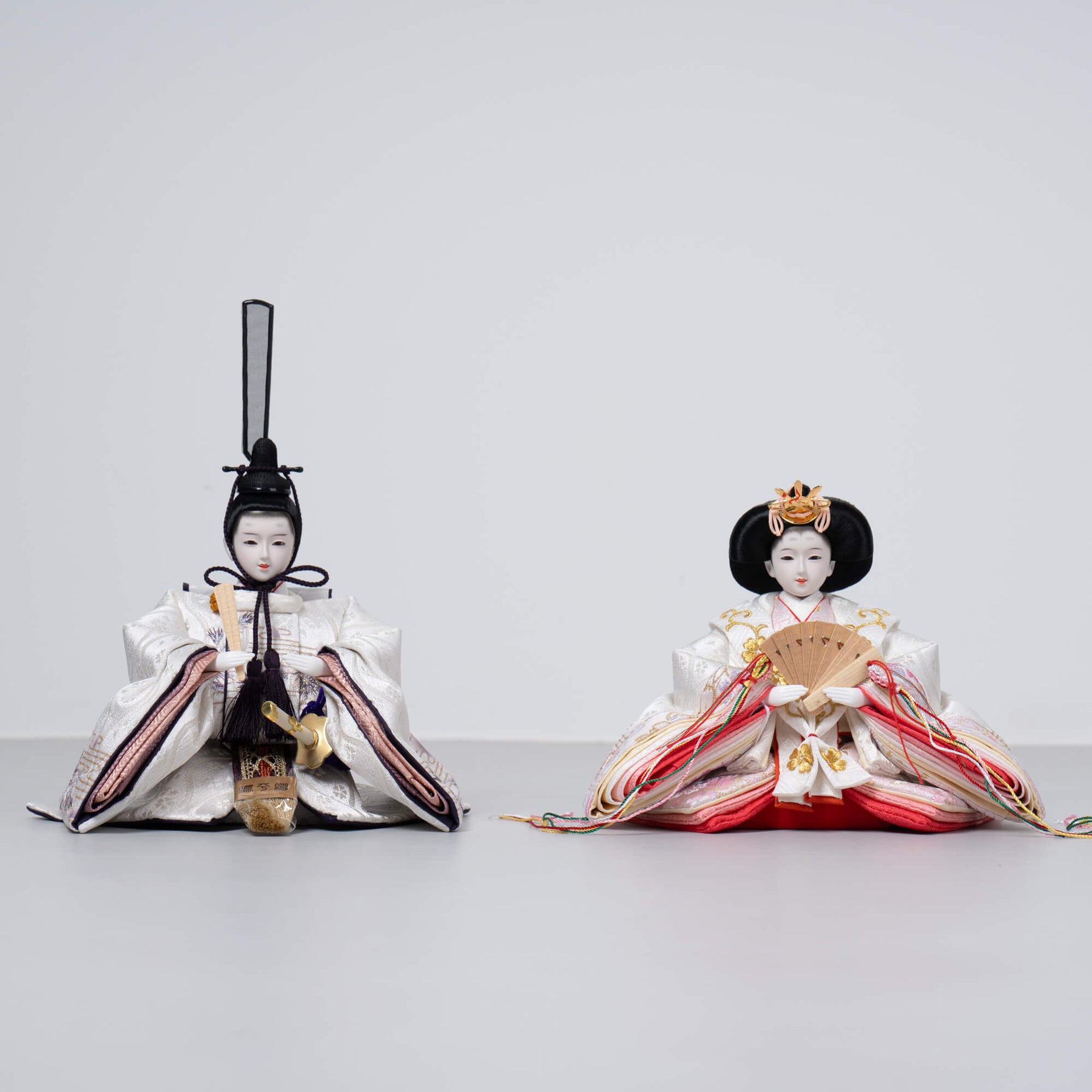 雛人形 花詩 人形ケース 吉徳大光 紫ピンク刺繍