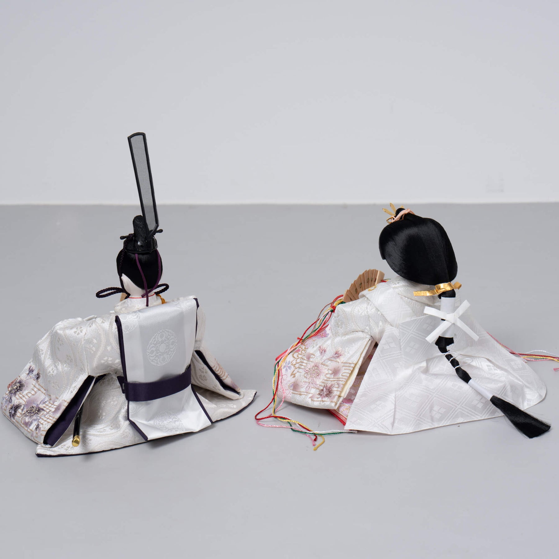 雛人形 花詩 人形ケース 吉徳大光 紫ピンク刺繍