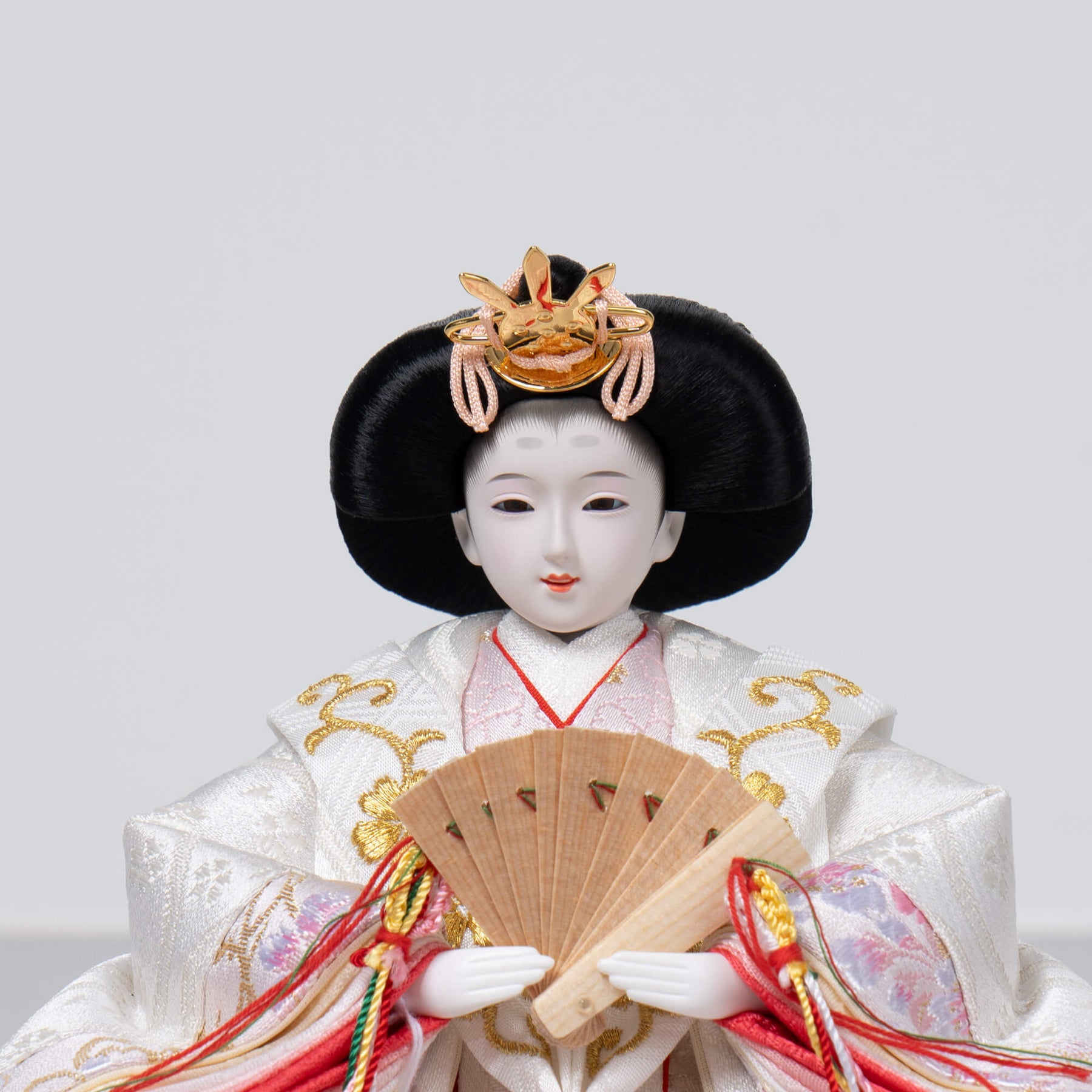 雛人形 花詩 人形ケース 吉徳大光 紫ピンク刺繍