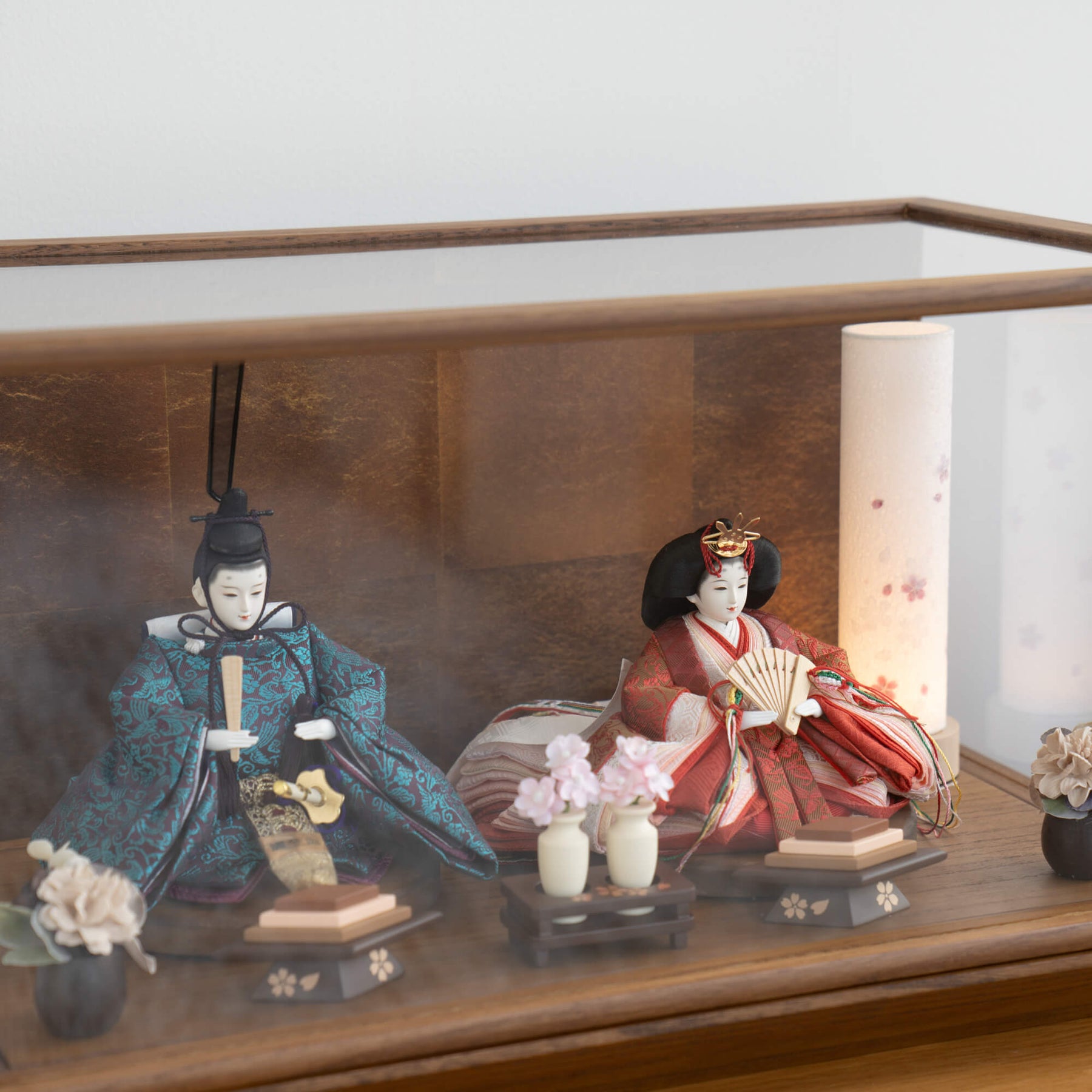 雛人形 月華 人形ケース 吉徳大光 正絹唐草尾長鳥