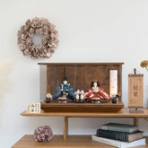 雛人形 月華 人形ケース 吉徳大光 正絹唐草尾長鳥