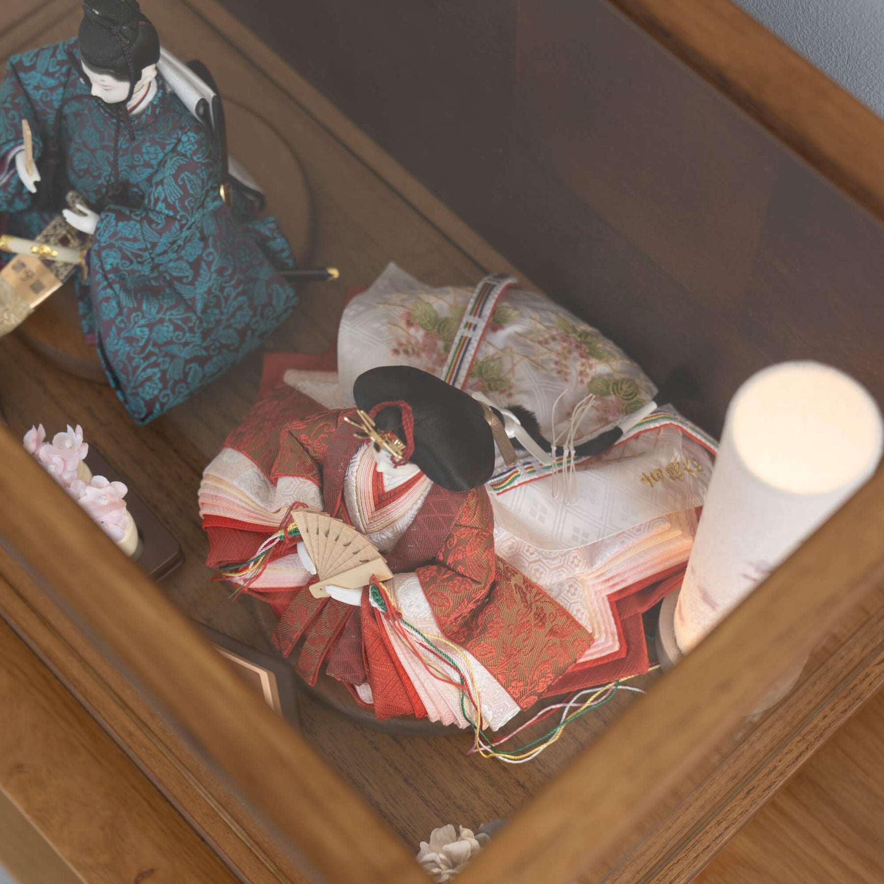 雛人形 月華 人形ケース 吉徳大光 正絹唐草尾長鳥