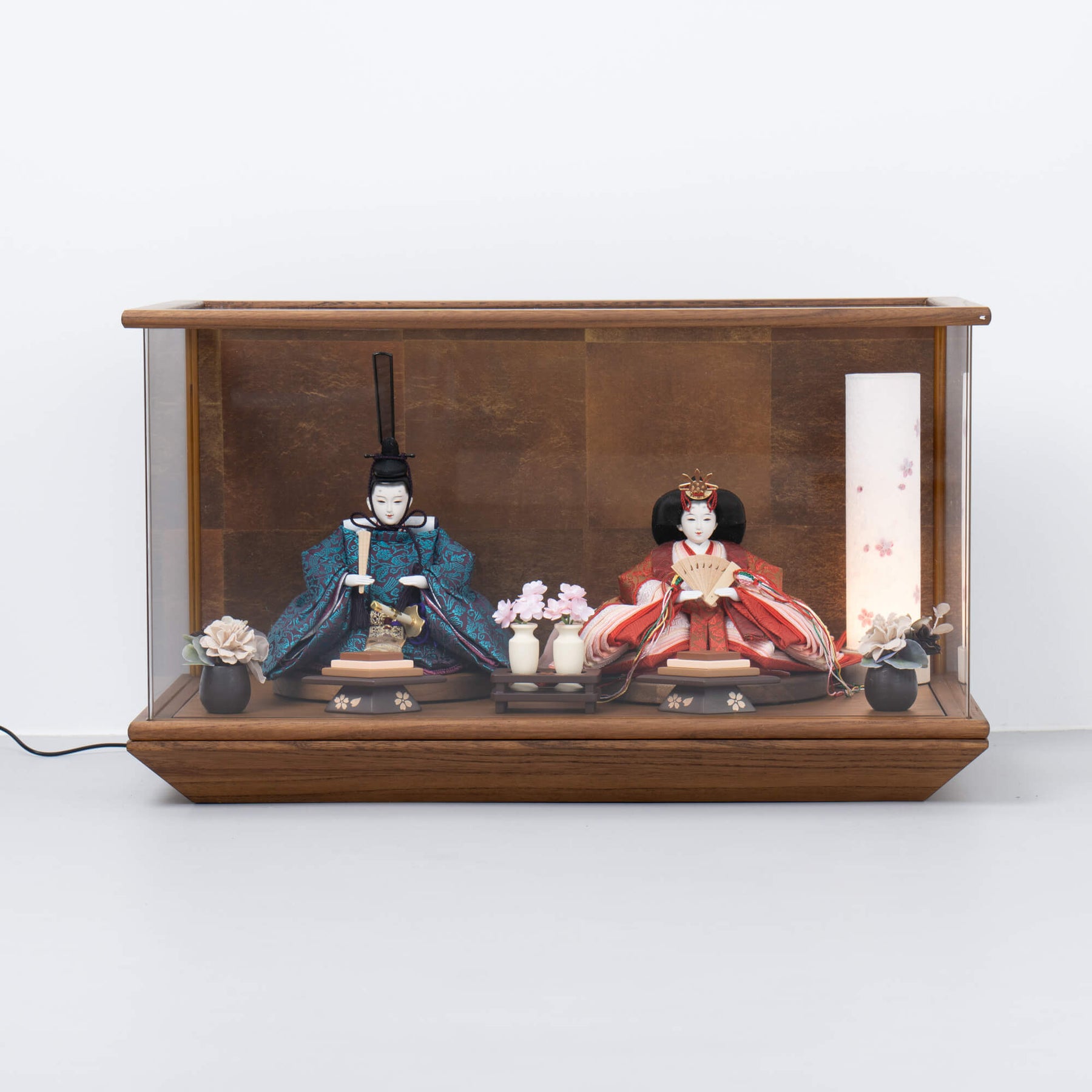 雛人形 月華 人形ケース 吉徳大光 正絹唐草尾長鳥