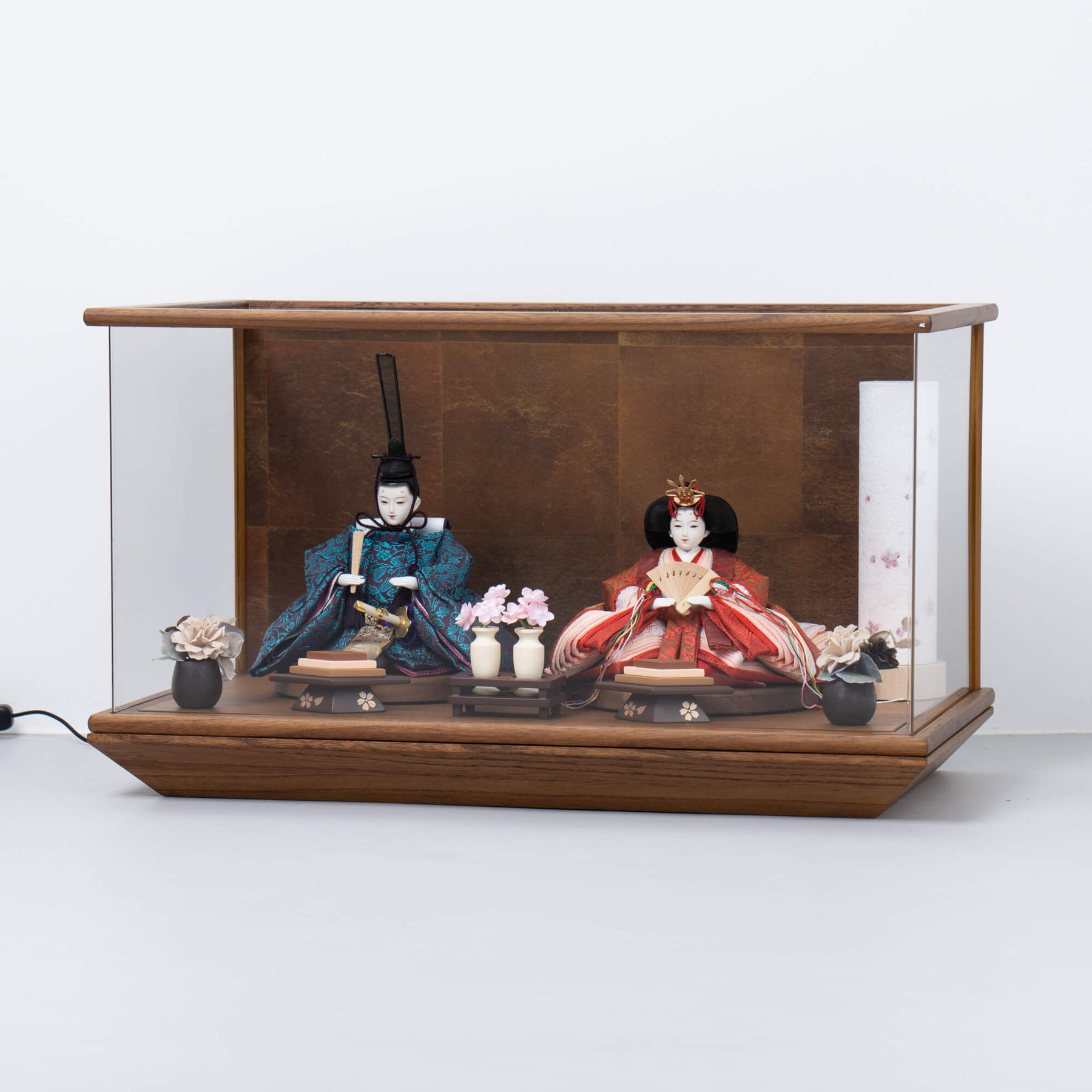 雛人形 月華 人形ケース 吉徳大光 正絹唐草尾長鳥