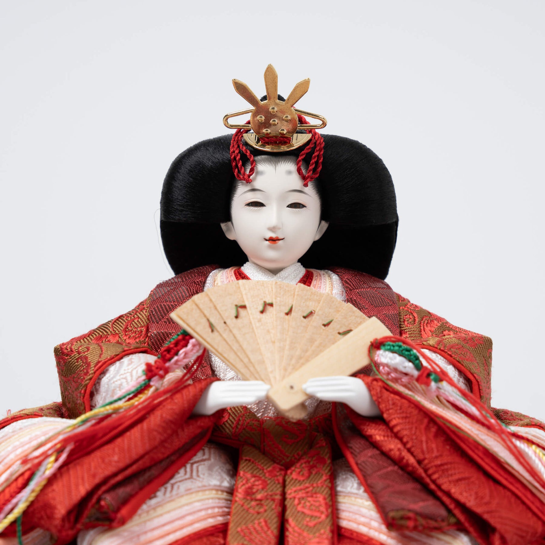 雛人形 月華 人形ケース 吉徳大光 正絹唐草尾長鳥