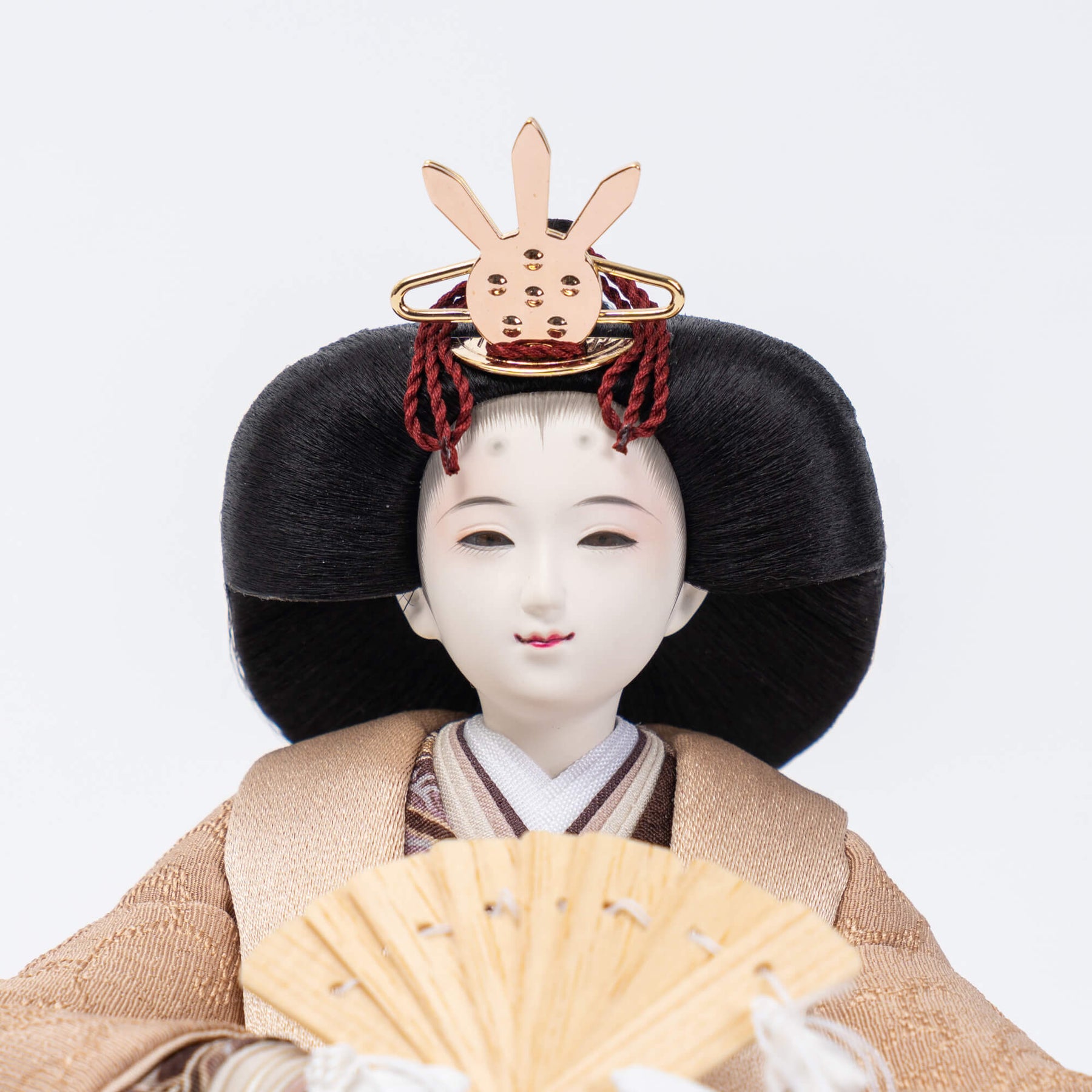 雛人形 凪彩収納飾り グレー 平安道翠 正絹草木染