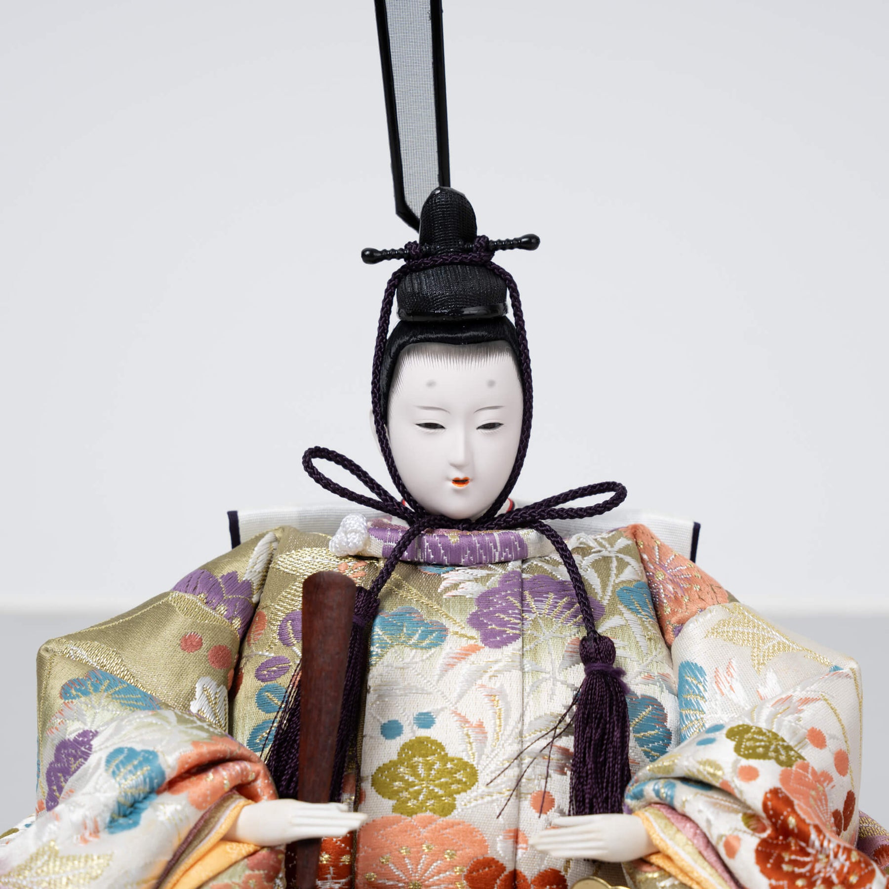 雛人形 凛皇平飾り 木目茶 吉徳大光 正絹西陣織 〆切染