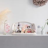 雛人形 こずえ平飾り 白 ブルー