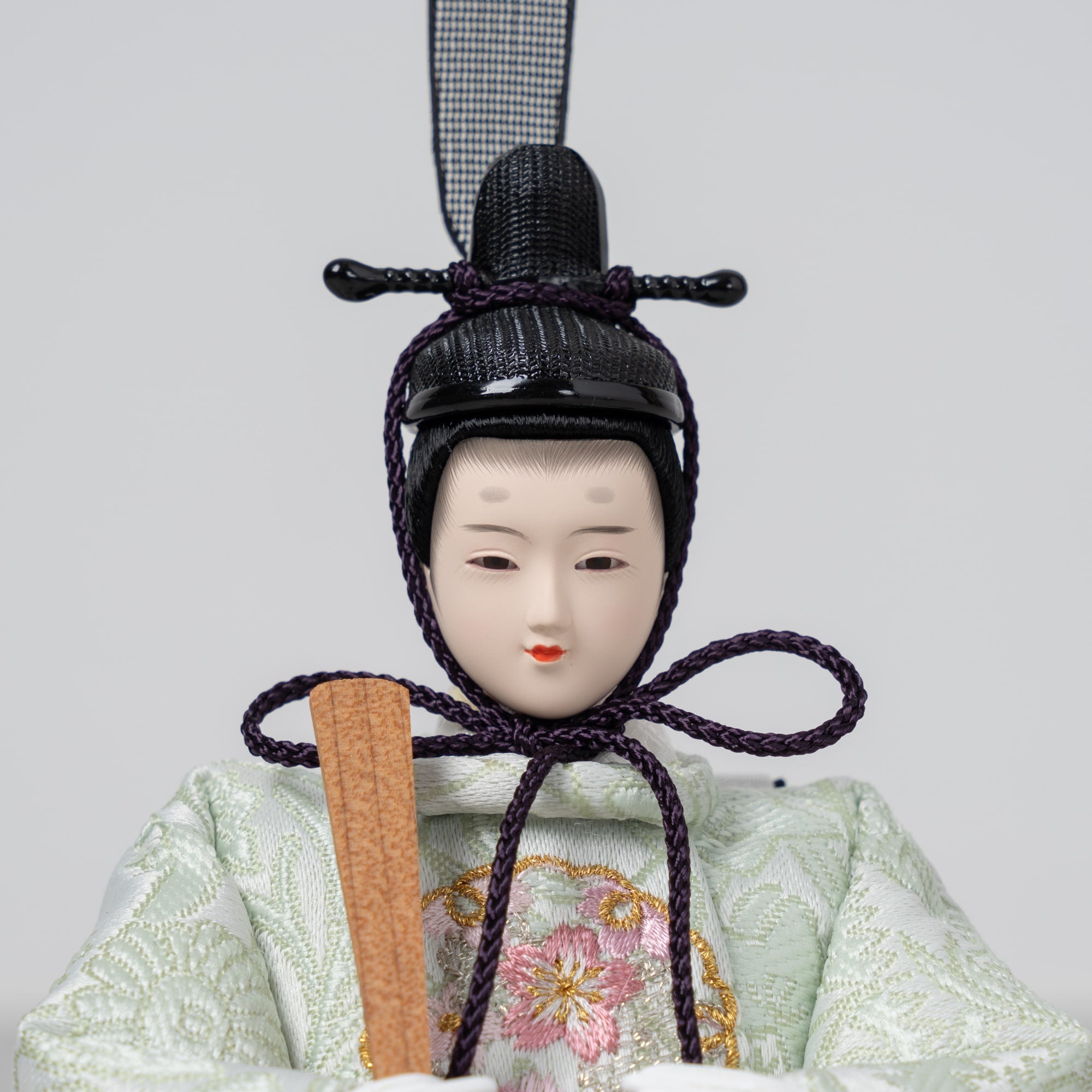 雛人形 こずえ平飾り 白 グリーン