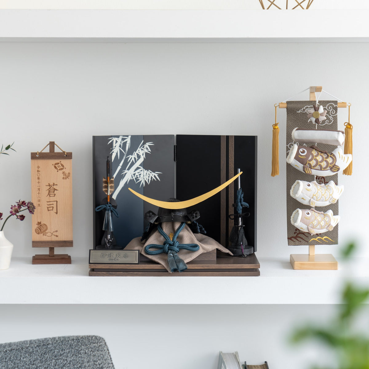 五月人形 玄志 兜飾り 鉄紺 7号伊達政宗 雄山作