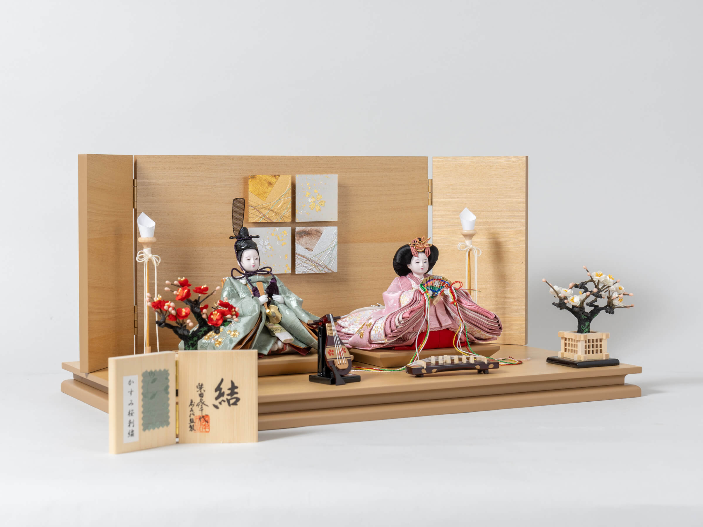雛人形 胡白平飾り 白 柴田家千代82D