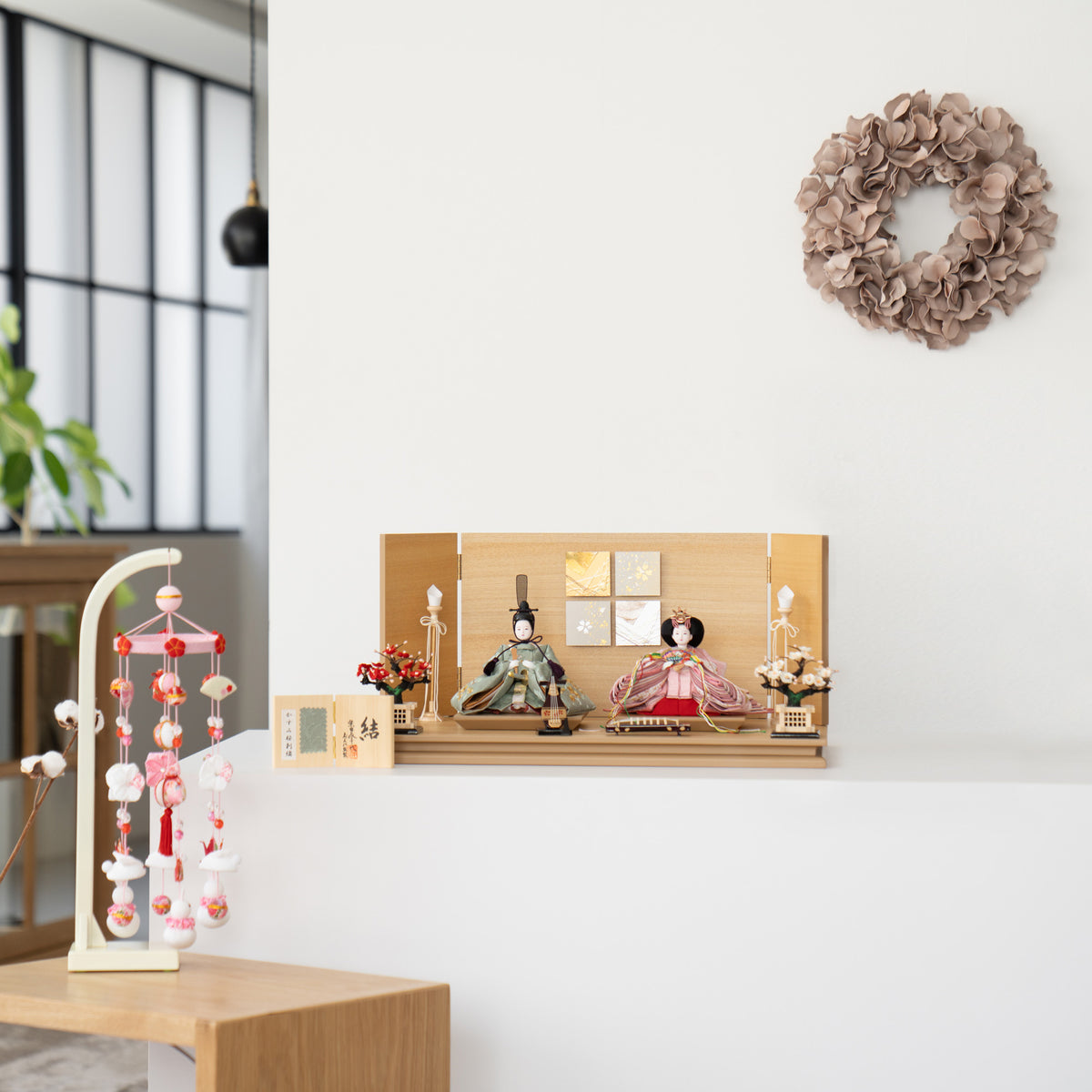 雛人形 胡白平飾り 白 柴田家千代82D