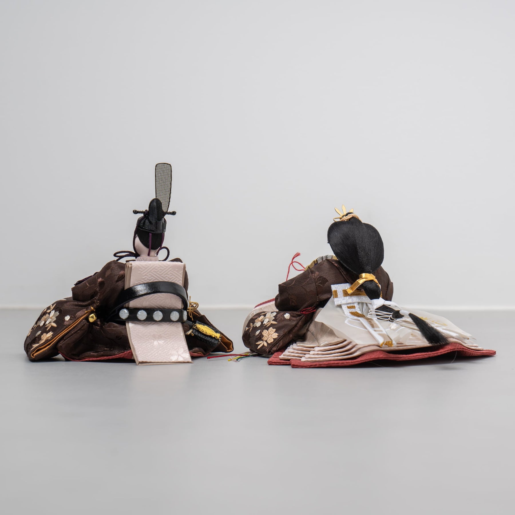 雛人形 わかば平飾り 木目茶 柴田家千代82I