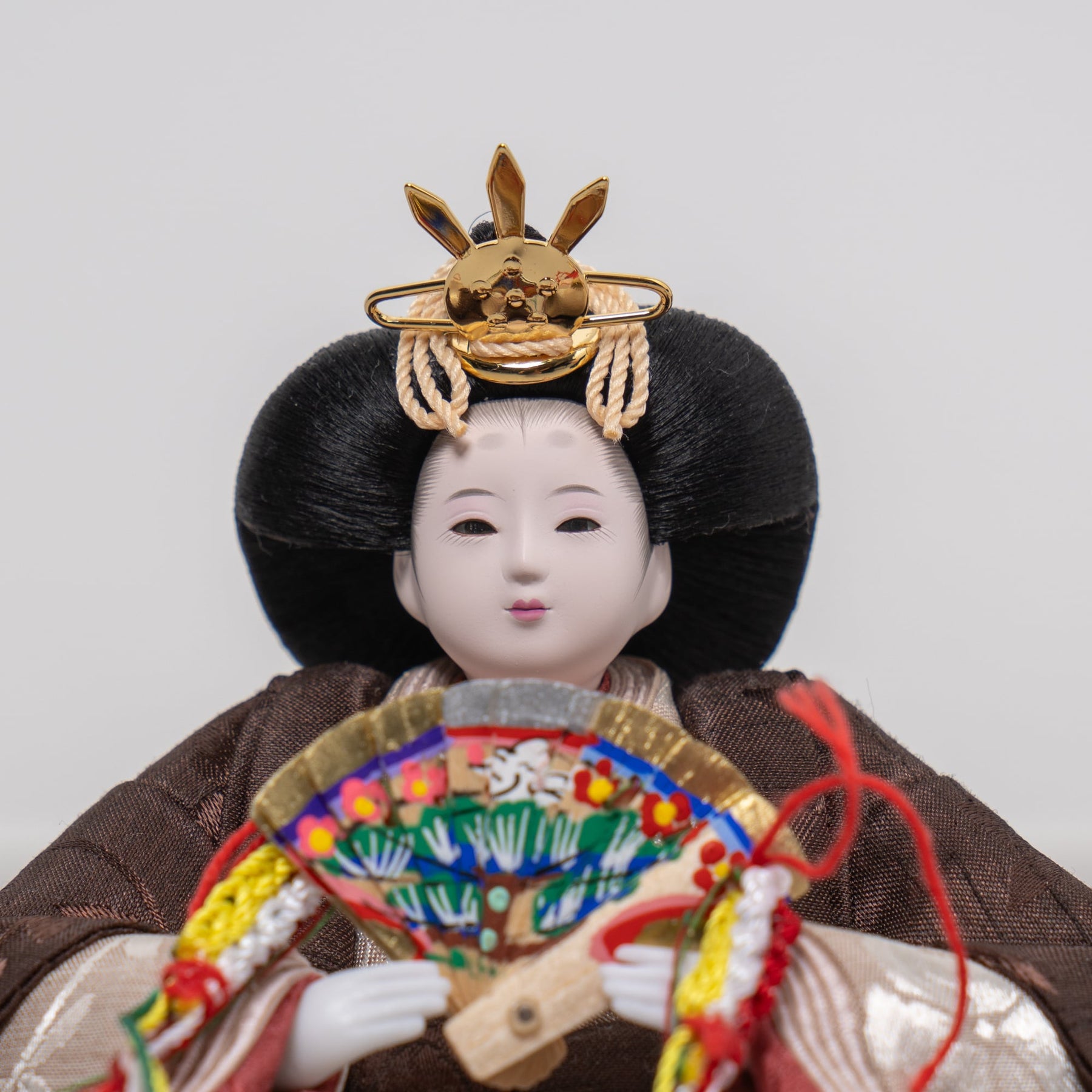 雛人形 わかば平飾り 木目茶 柴田家千代82I