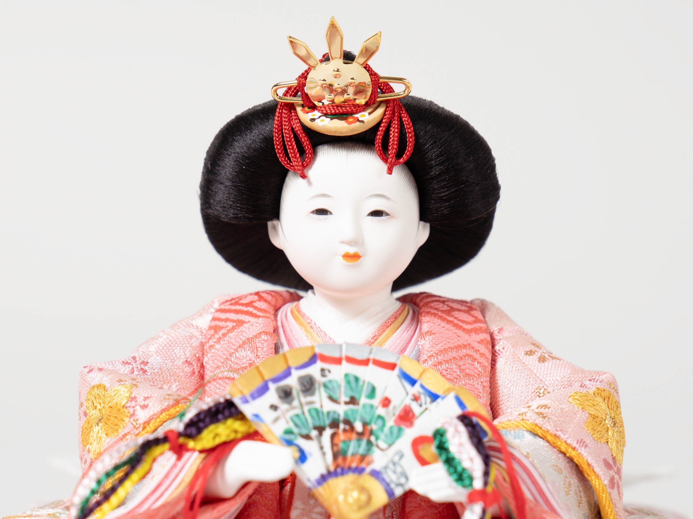 雛人形 沙羅平飾り 木目白 松寿