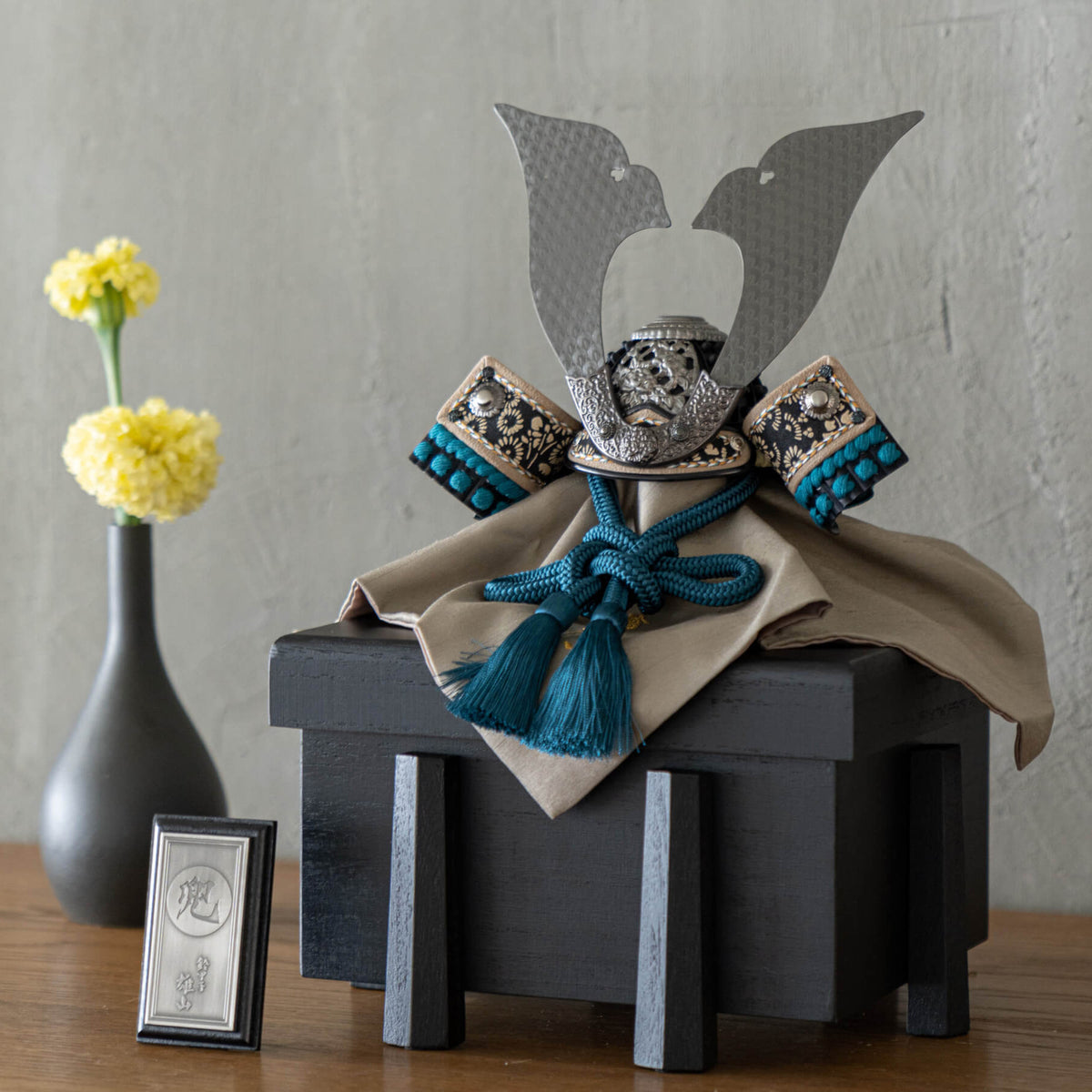 五月人形 天賦之兜 7号群青 縹威