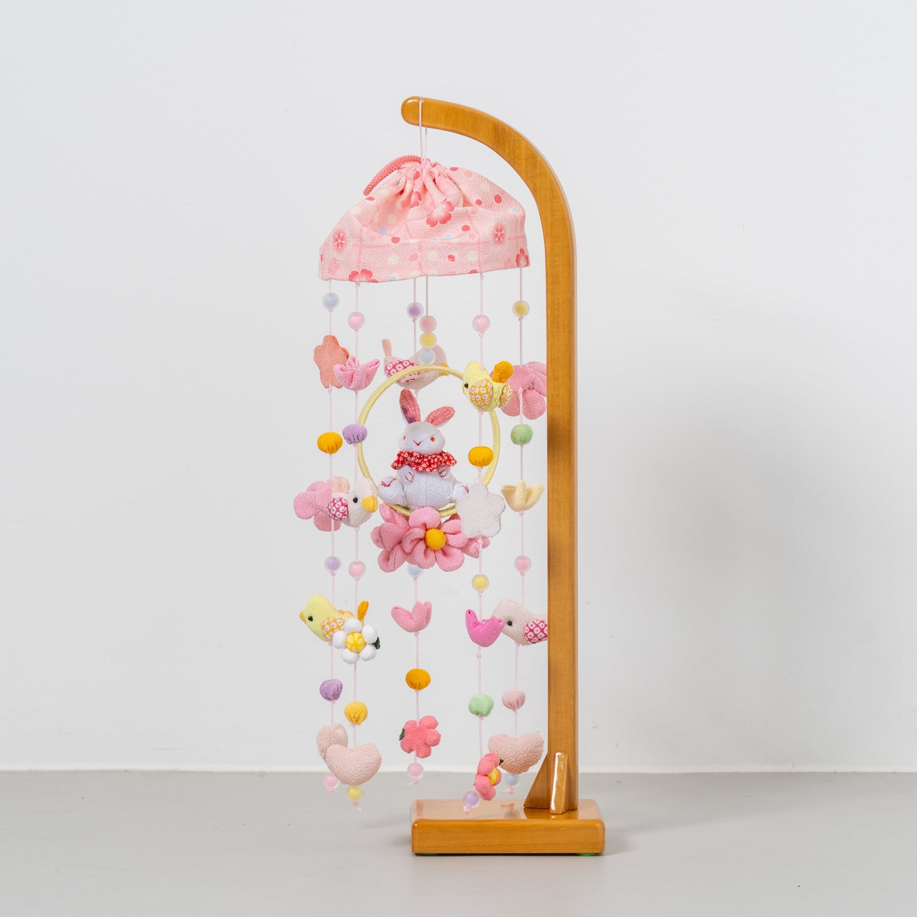 つるし雛 パステルうさぎ ピンク H41