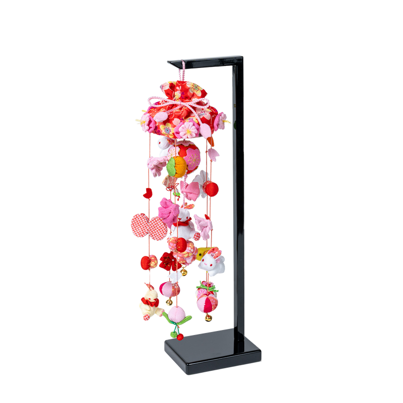 つるし雛 いちごうさぎ 特小 H47.5 黒