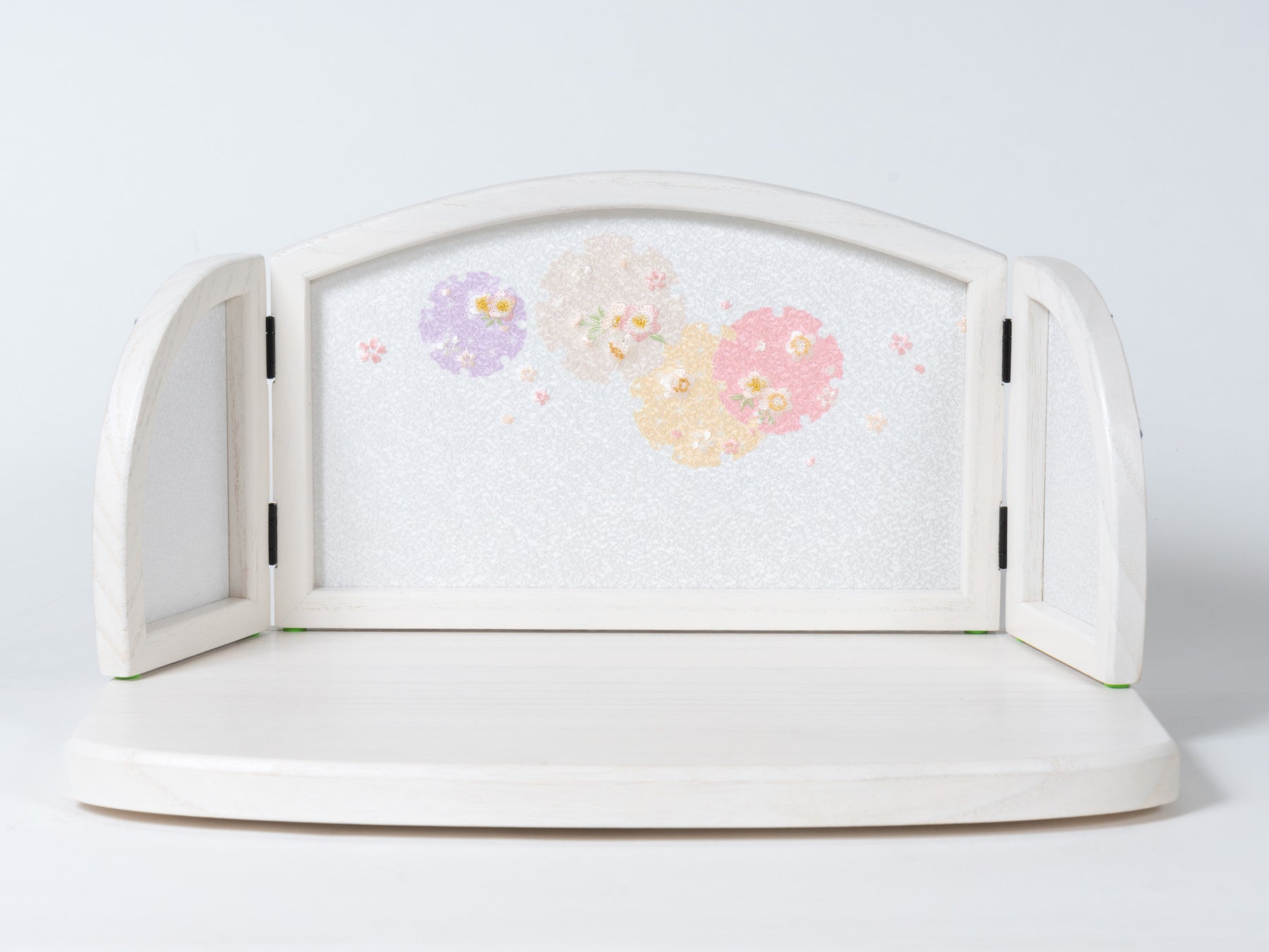 雛人形 こずえ平飾り 白 ブルー