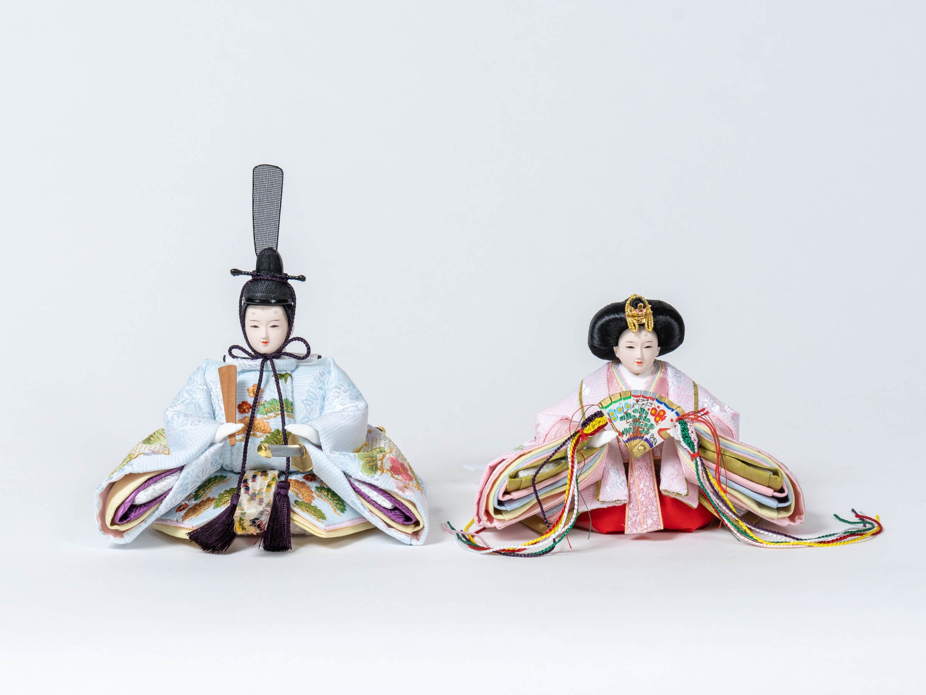 雛人形 こずえ平飾り 白 ブルー