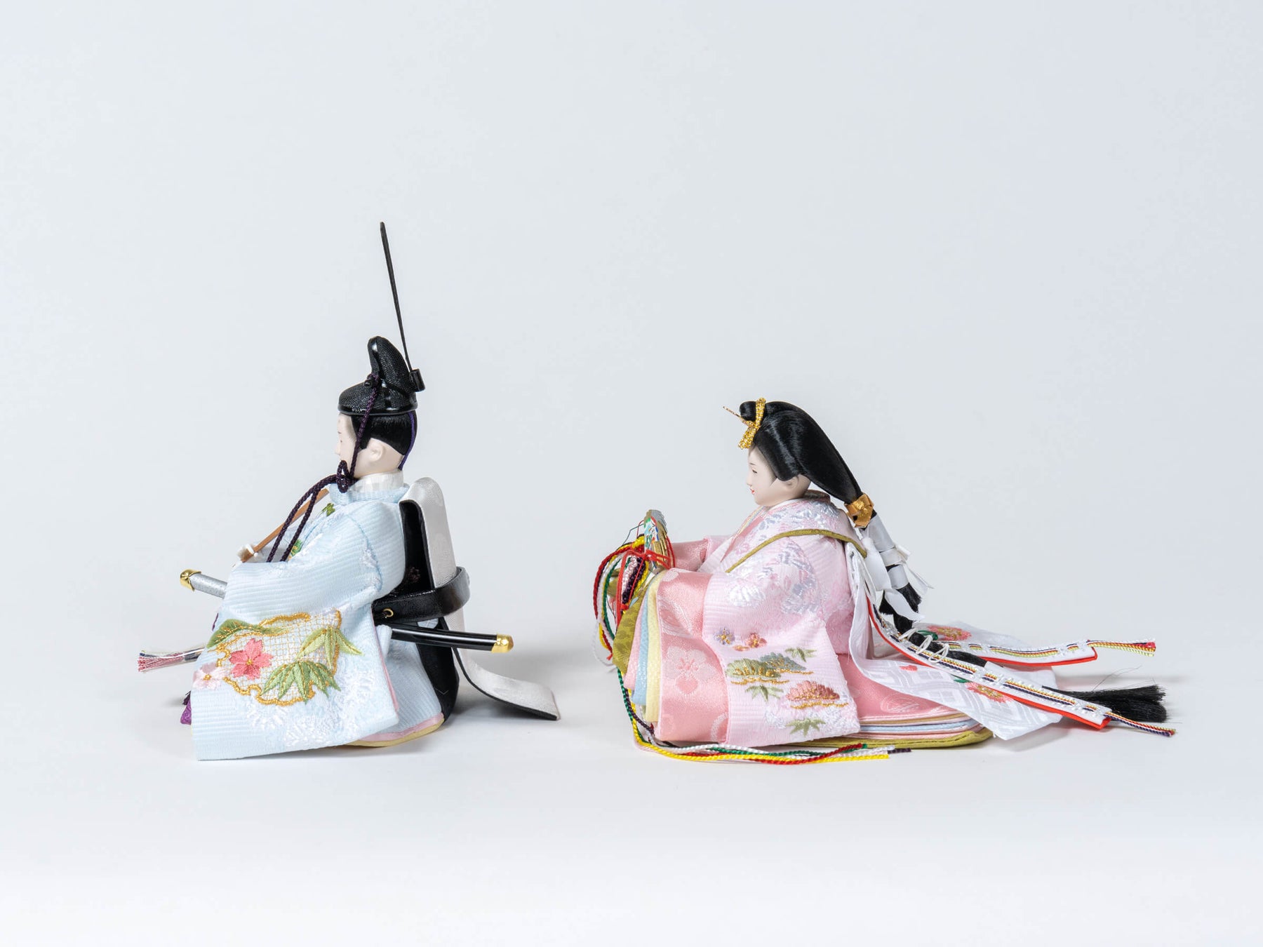 雛人形 こずえ平飾り 白 ブルー