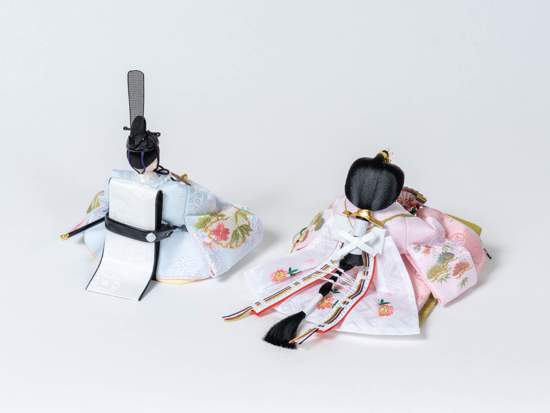 雛人形 こずえ平飾り 白 ブルー