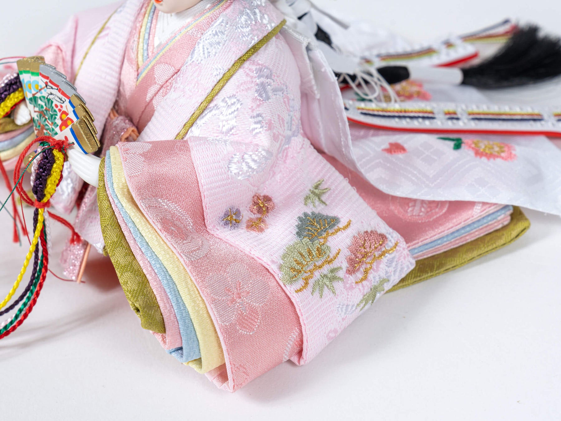 雛人形 こずえ平飾り 白 ブルー