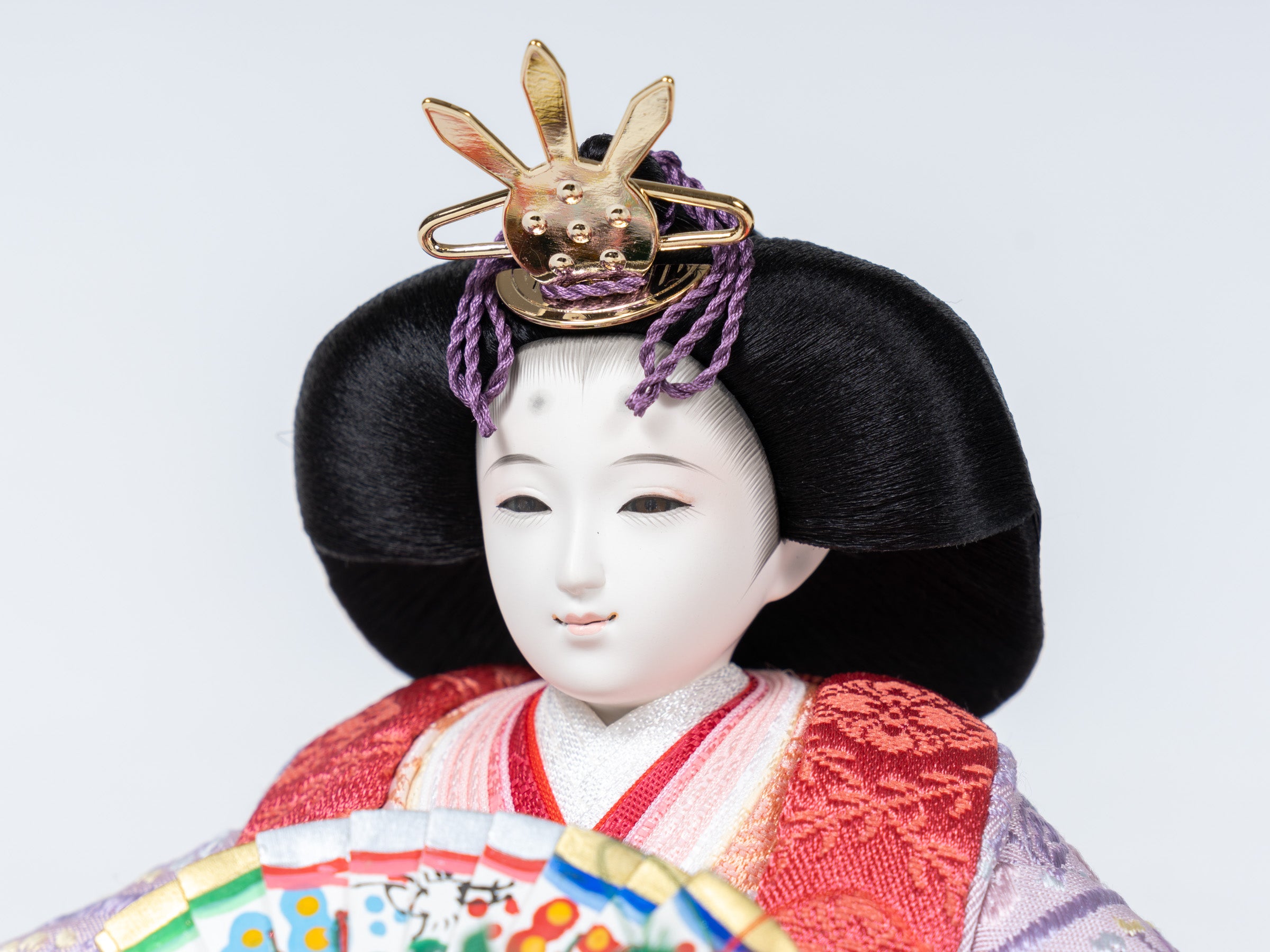雛人形 ゆうき平飾り 吉徳大光 藤色