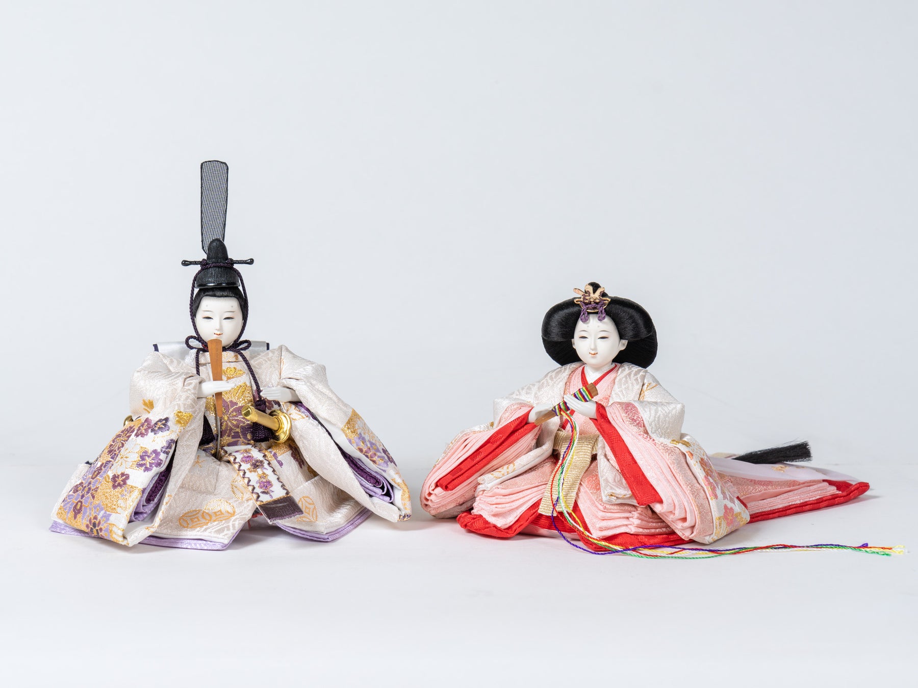 雛人形 胡白平飾り 白 吉徳大光 立湧桜